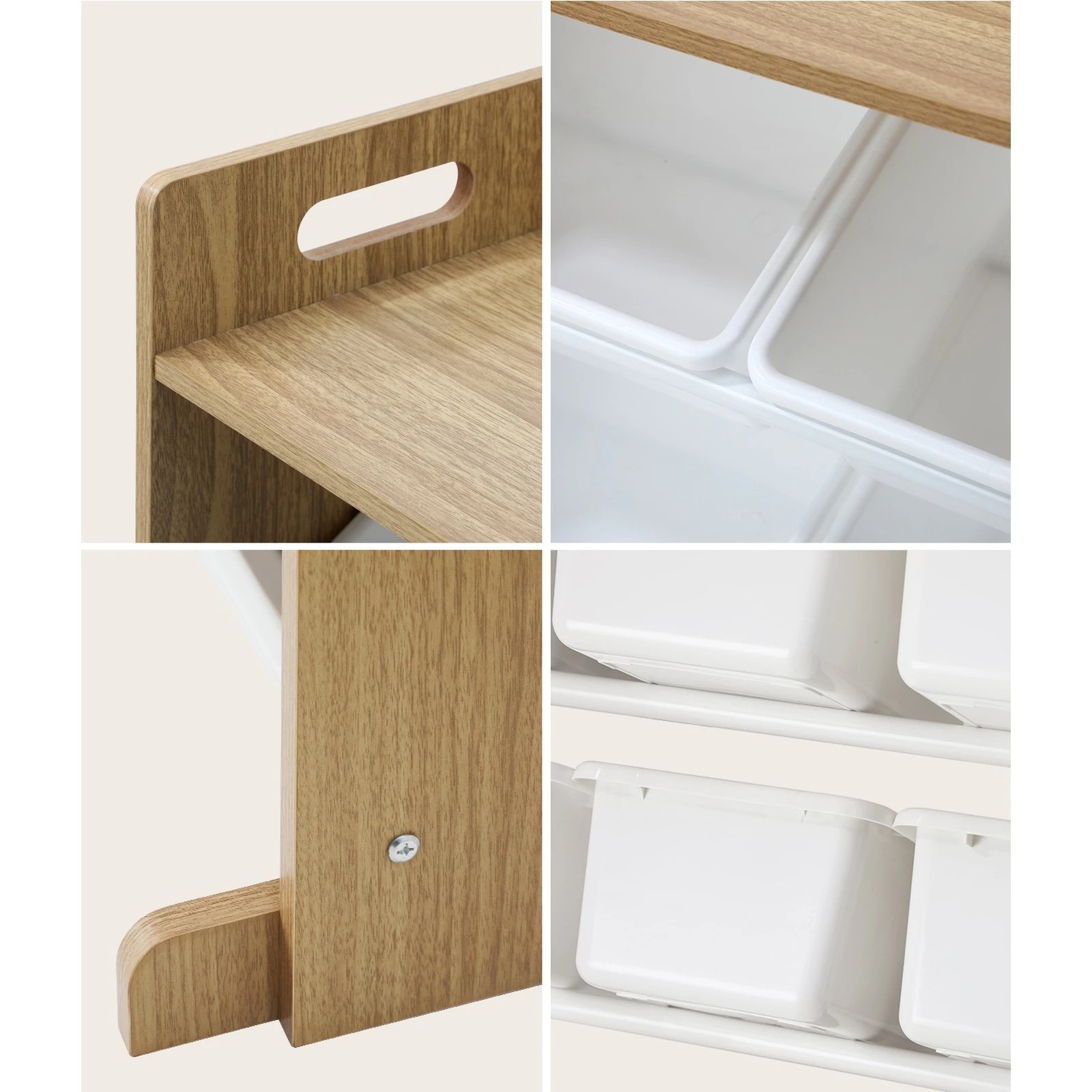 6 Oikiture 9 Bins Kids Toy Box Bookshelf Display Shelf Storage Rack - Multi, 6 of 10