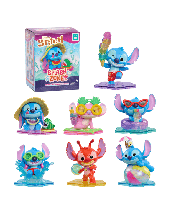 HAPPY HAUL Disney Stitch Splash Zone Designer Figures - Assorted - Multi