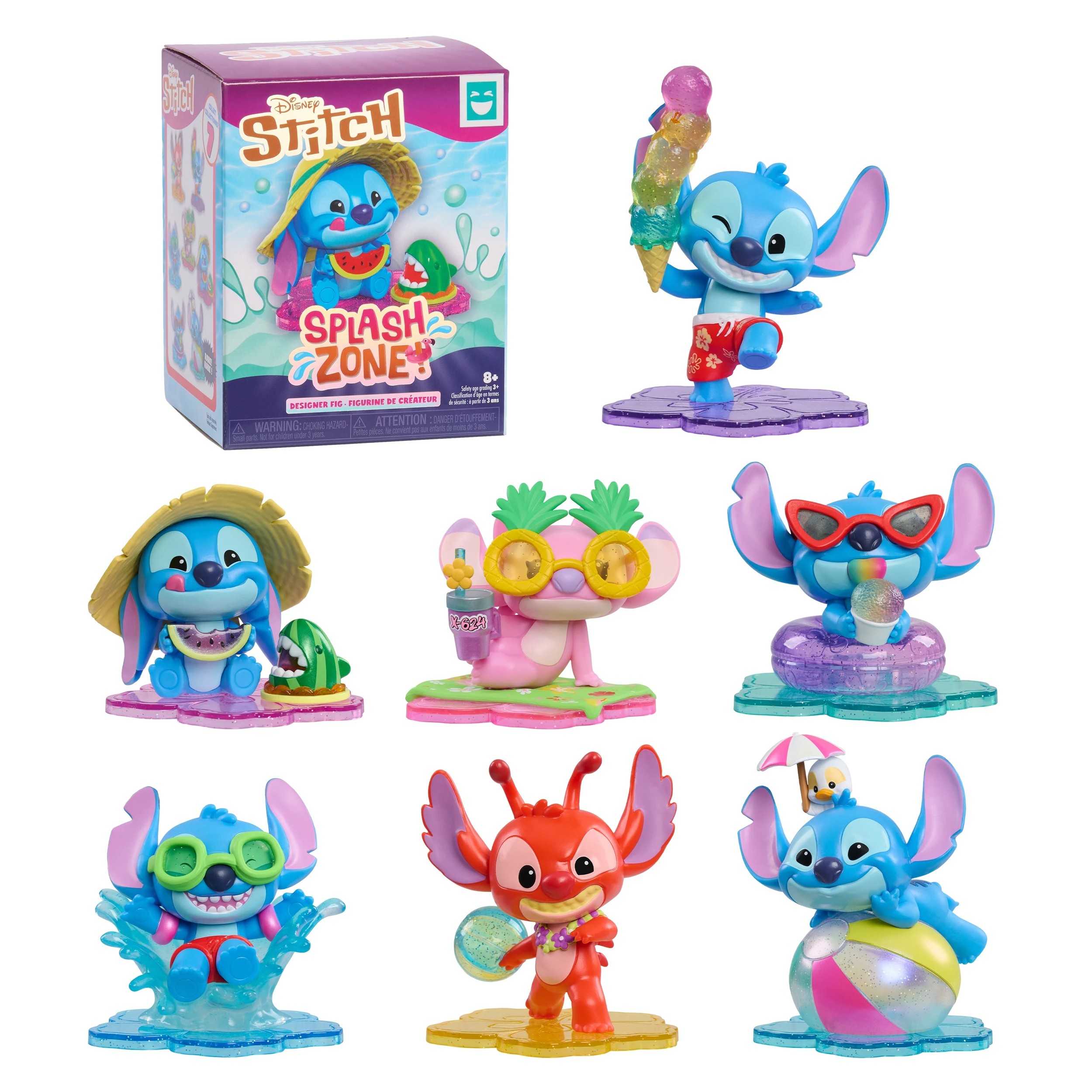 1 HAPPY HAUL Disney Stitch Splash Zone Designer Figures - Assorted - Multi, 1 of 10