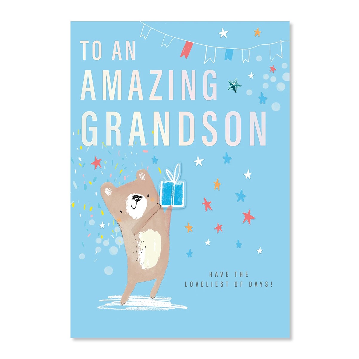 3 Hallmark Birthday Card for Grandson - Bear, 3 of 3