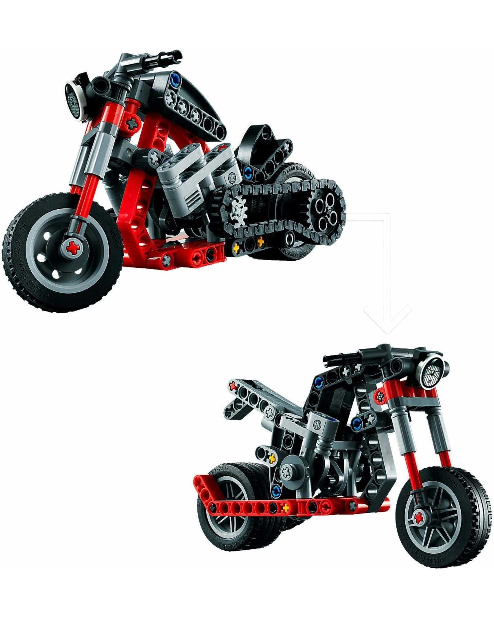3 LEGO Technic 42132 : Motorcycle, 3 of 5