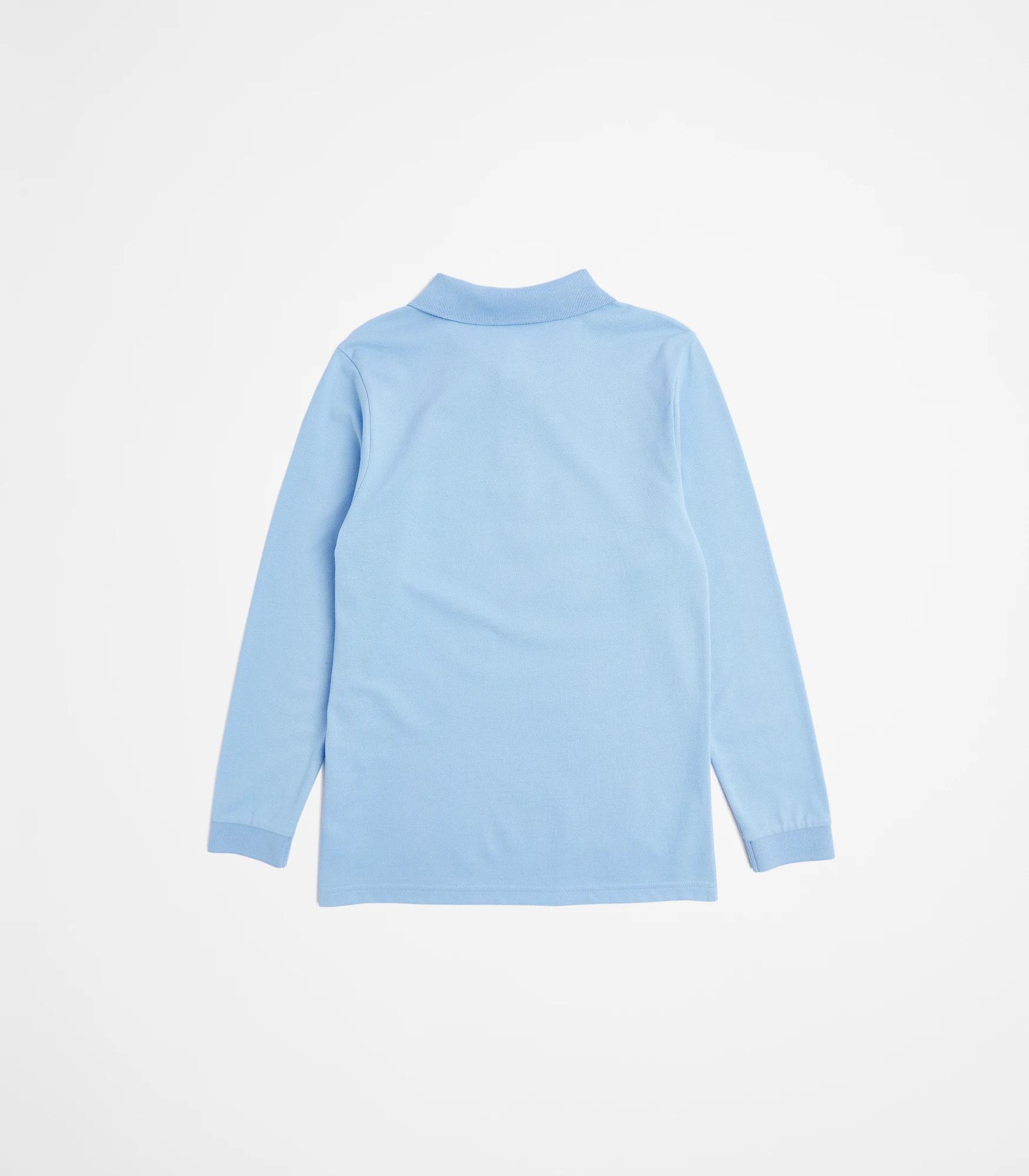 3 Target School Polo Long Sleeve Top LIGHT BLUE, 3 of 3