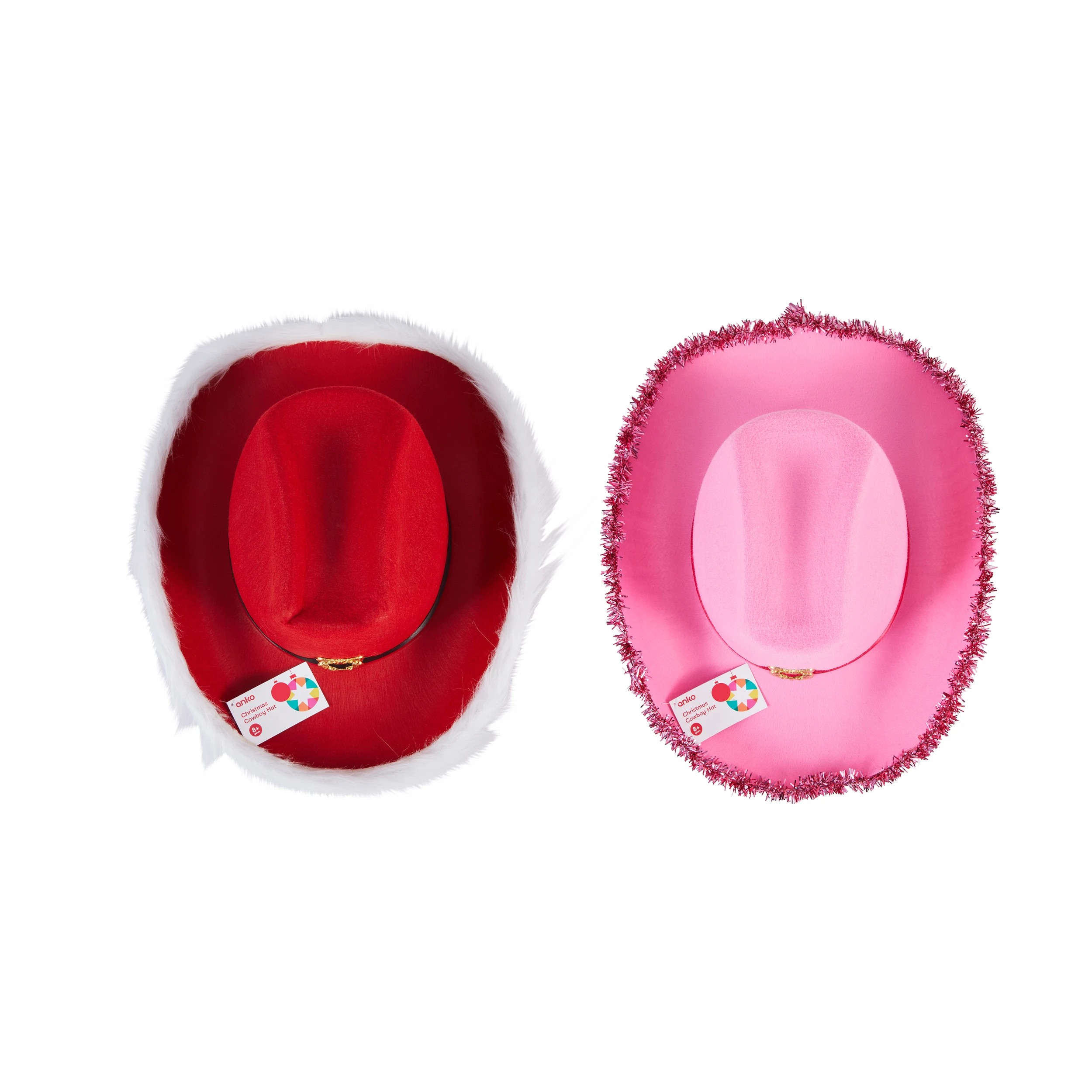 6 Christmas Cowboy Hat - Assorted, 6 of 7