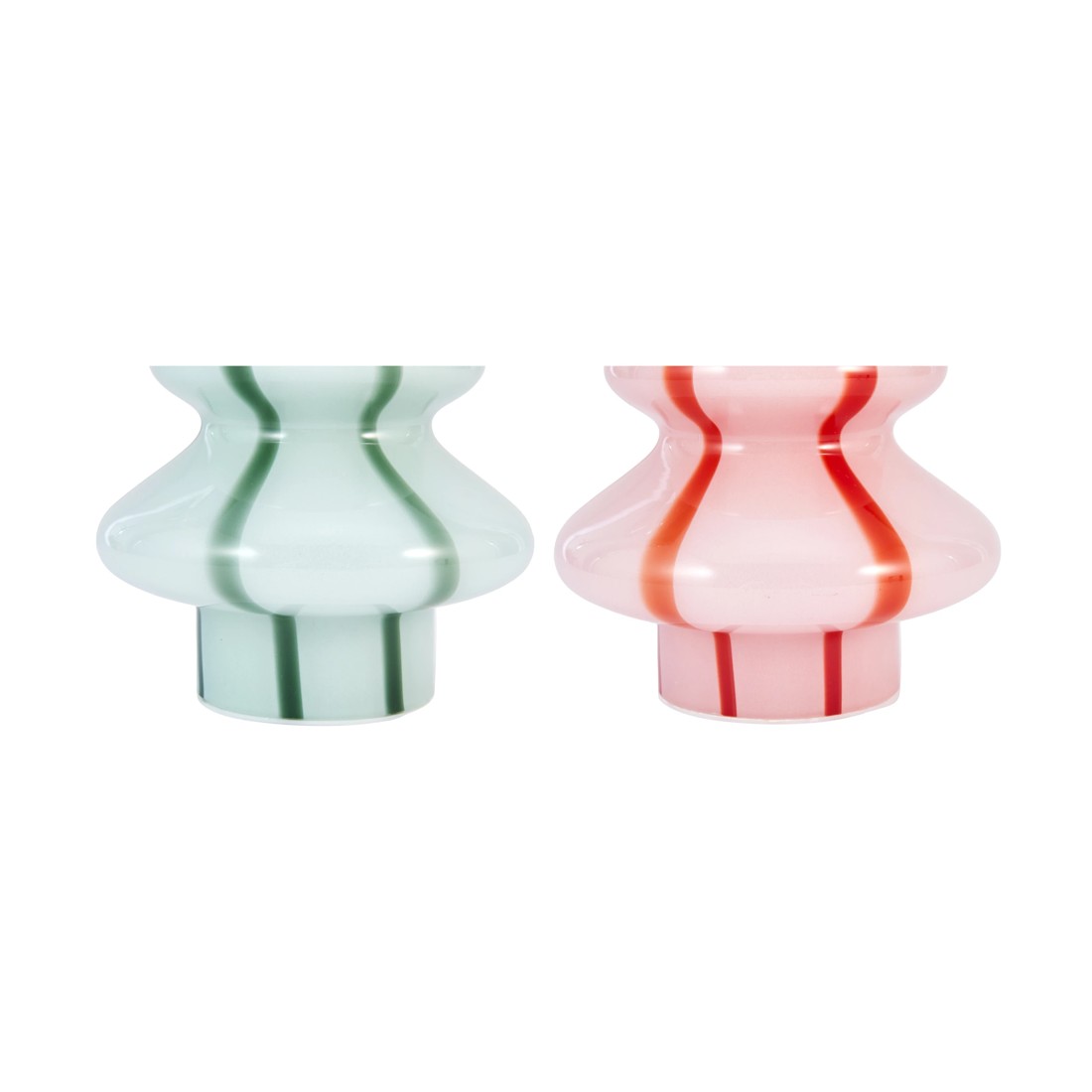 5 Light Up Glass Stripe Tree - Assorted, 5 of 5