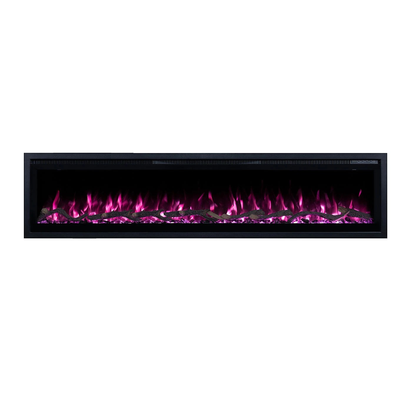 4 Moda Living Lucerne 60 inch Electric Fireplace - Black, 4 of 5