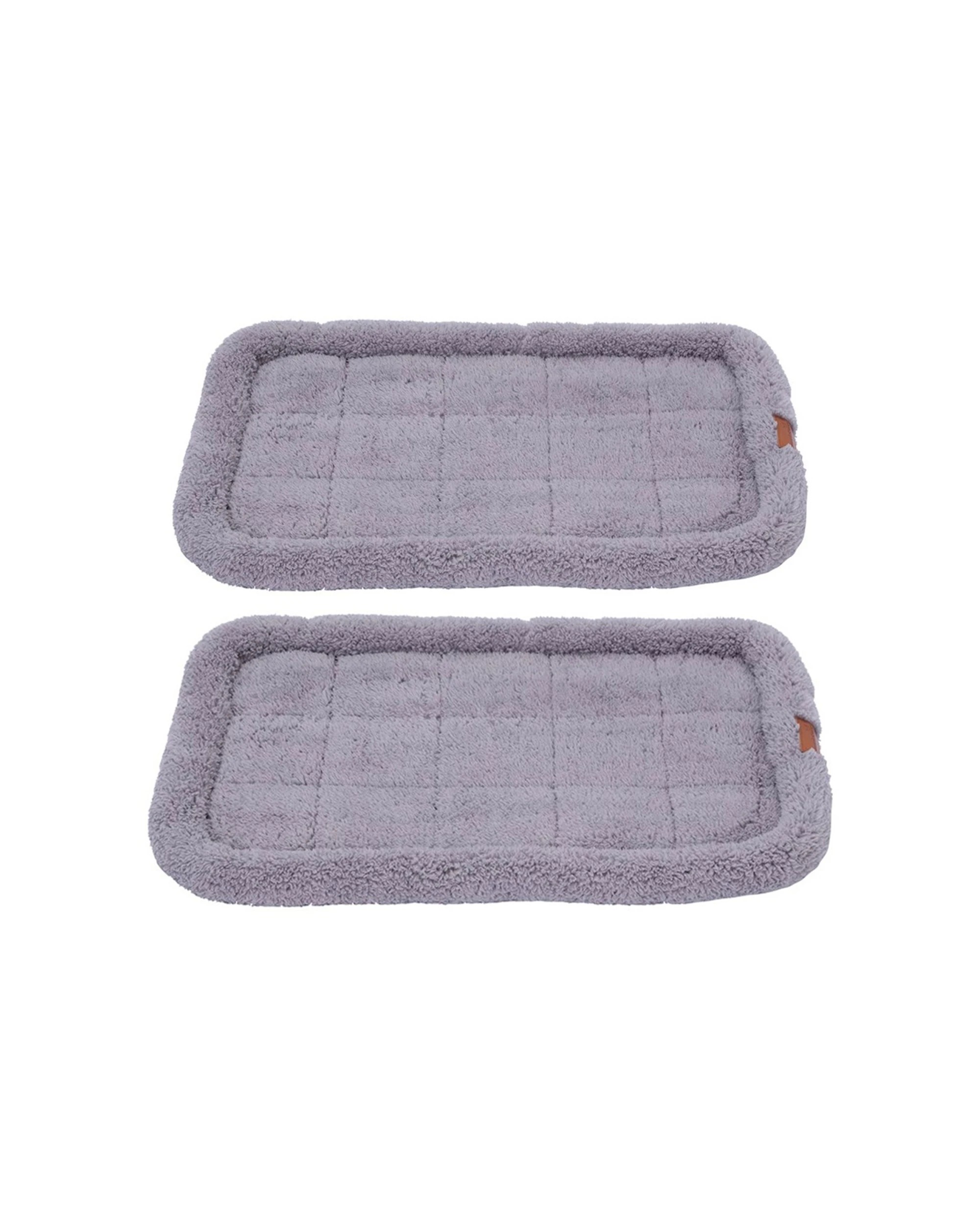 1 Paws And Claws Sherpa Crate And Carrier Mattress 90x57cm Crate Mat Non-Slip
 - grey, 1 of 5
