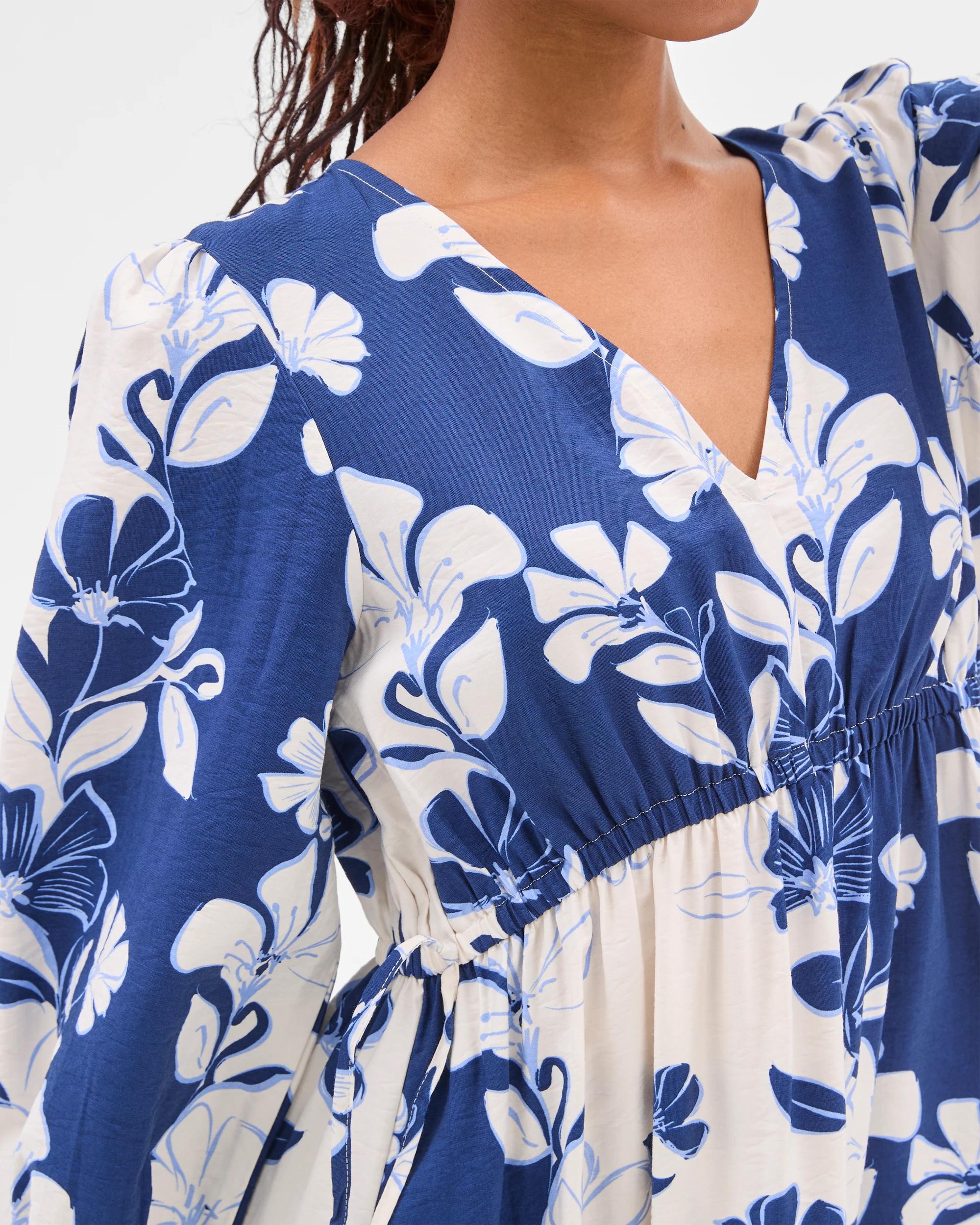 5 Target Petites Long Sleeve Mini Dress FLORAL PRINT, 5 of 6