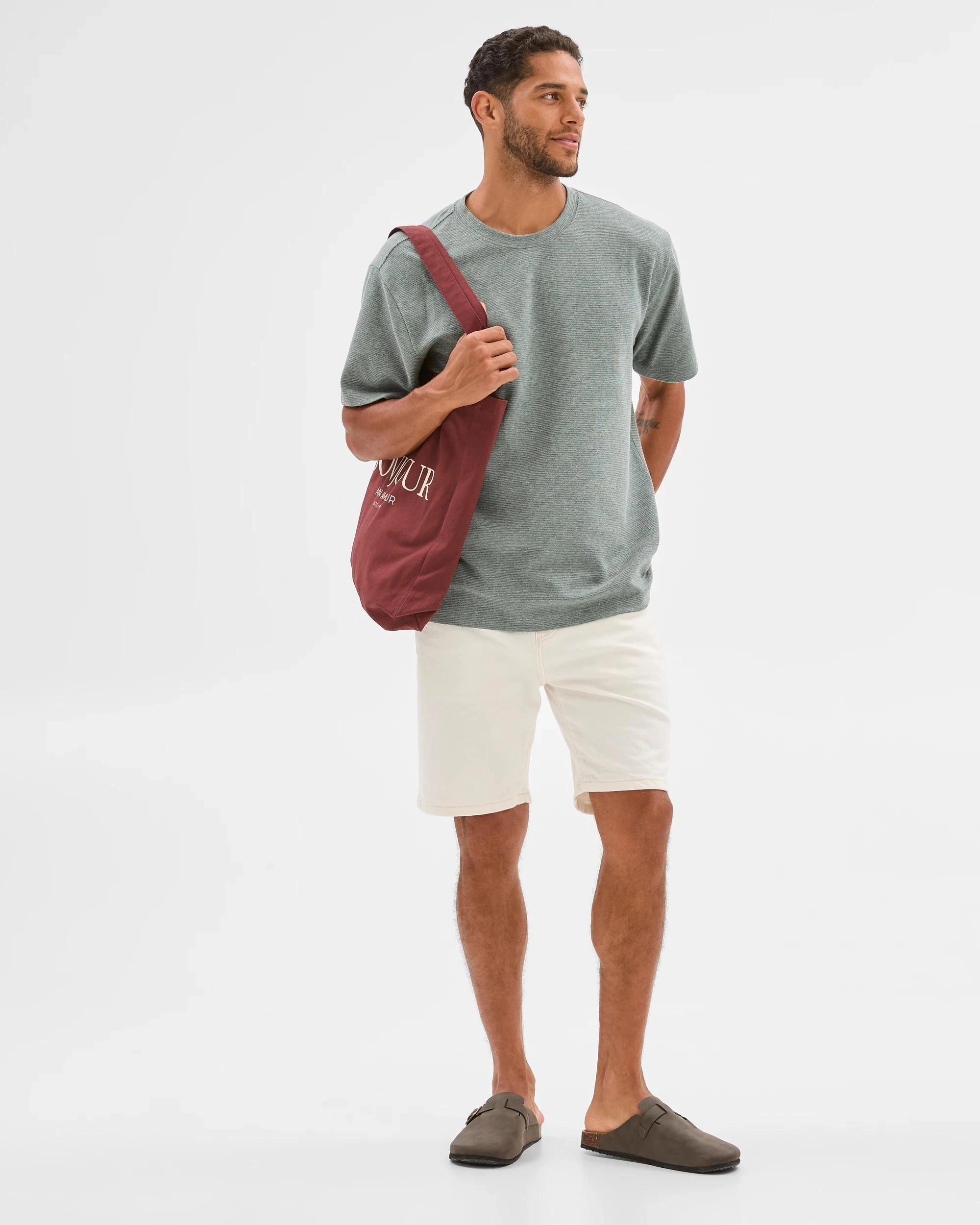 3 Target Australian Cotton Blend Textured T-Shirt GREEN, 3 of 6