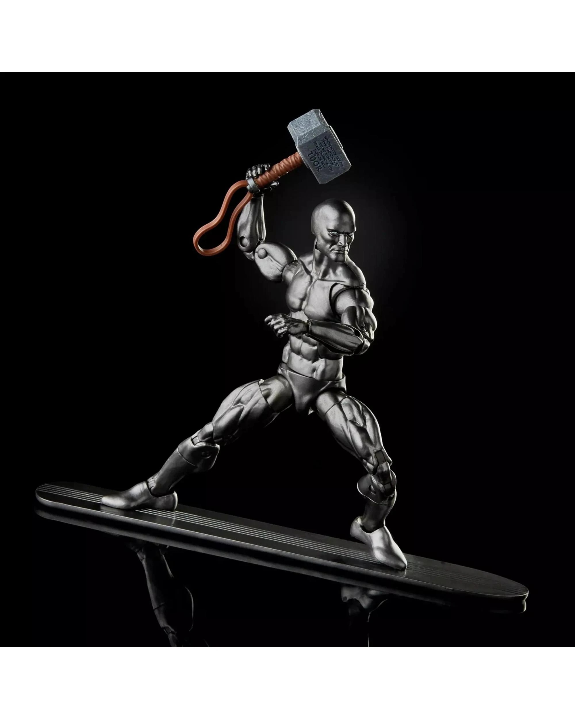 3 Marvel Legends Series Silver Surfer With Mjolnir, 3 of 6