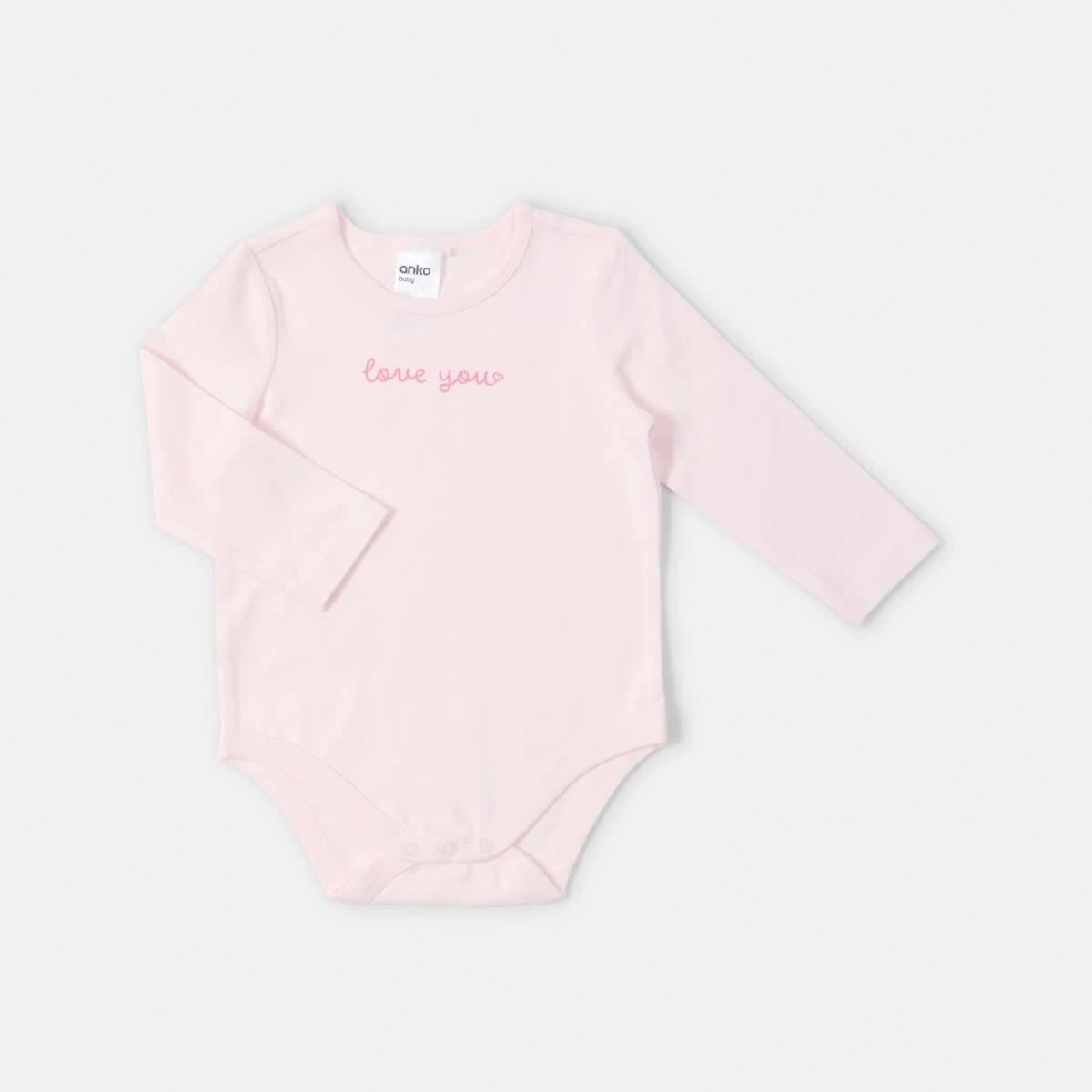 3 3 Pack Bodysuits Pink Hrt, 3 of 8