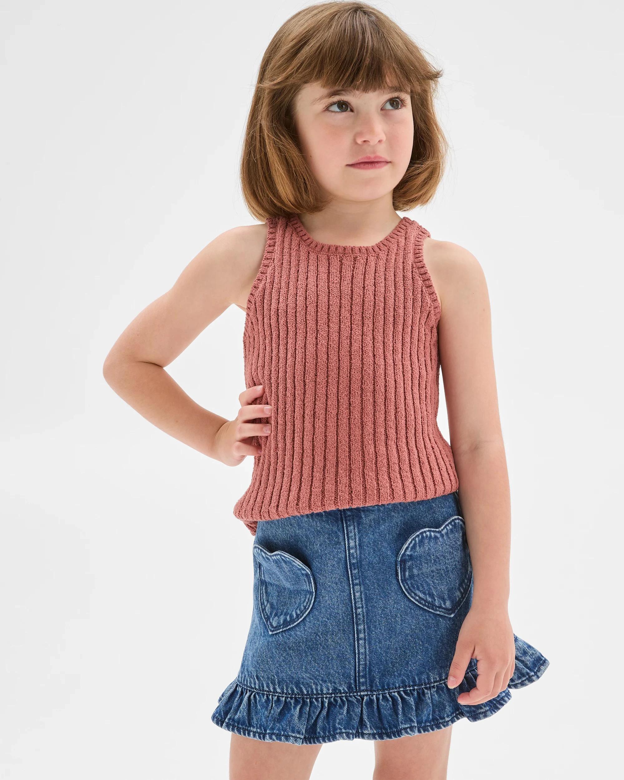 2 Target Denim Denim A-Line Fashion Skirt MID WASH, 2 of 8