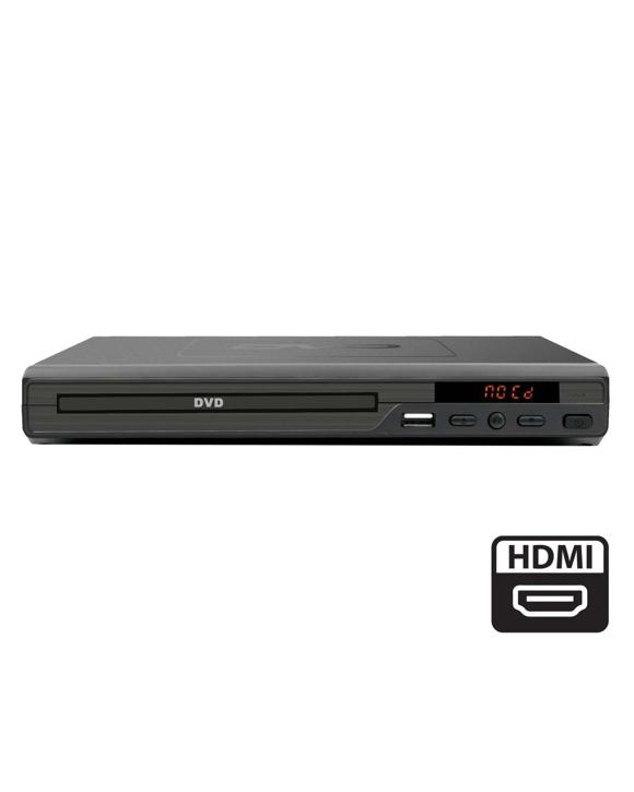 Lenoxx HDMI DVD Player (Black) w/ Remote Control, Compact Size, 8 Languages