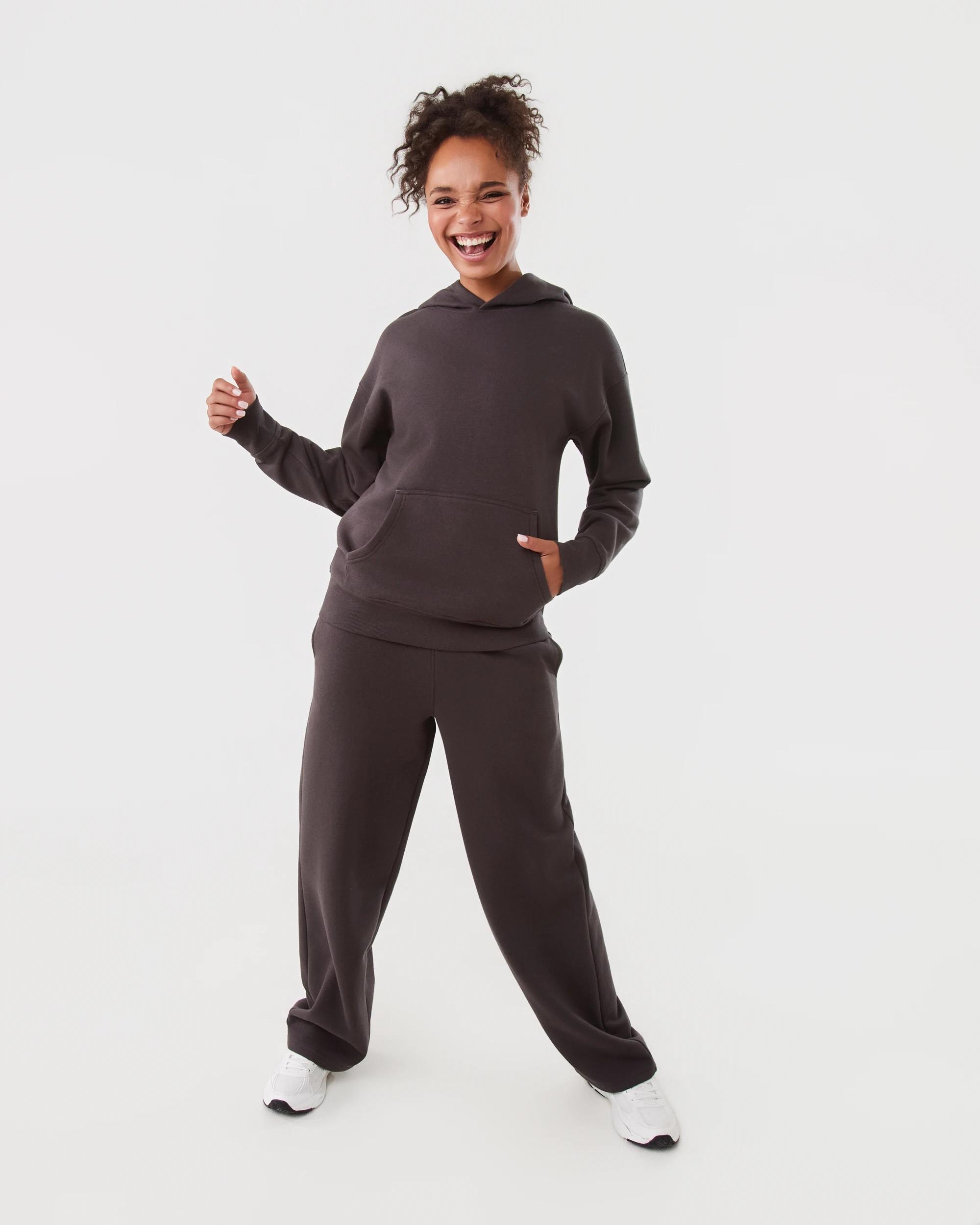 2 Active Womens Essential Straight Leg Trackpants Espresso, 2 of 6