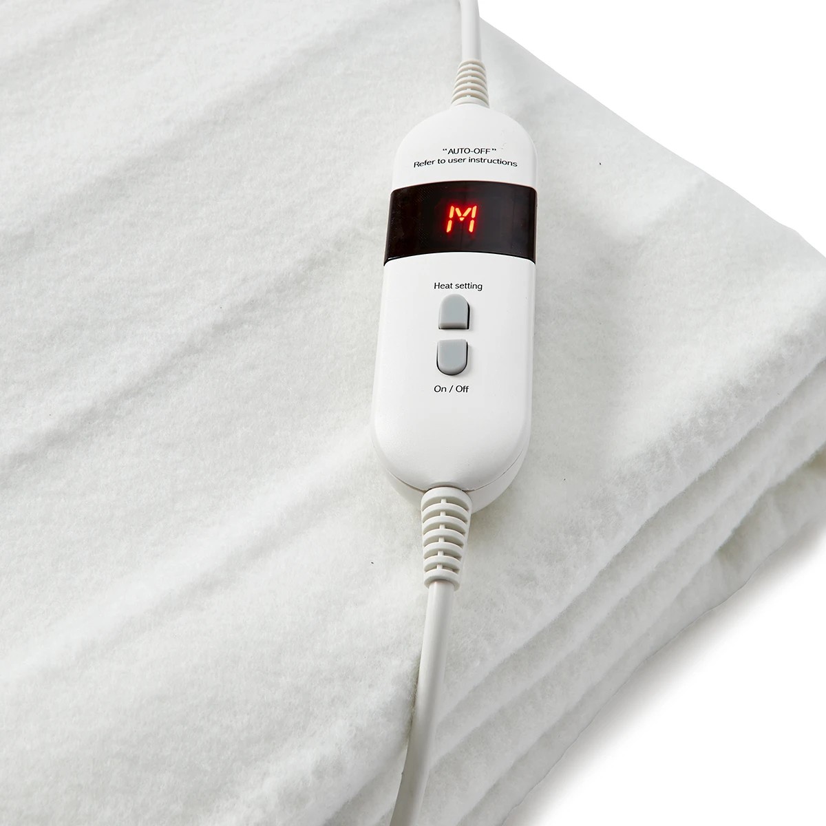 6 Fitted Electric Blanket - Single Bed, White, 6 of 6
