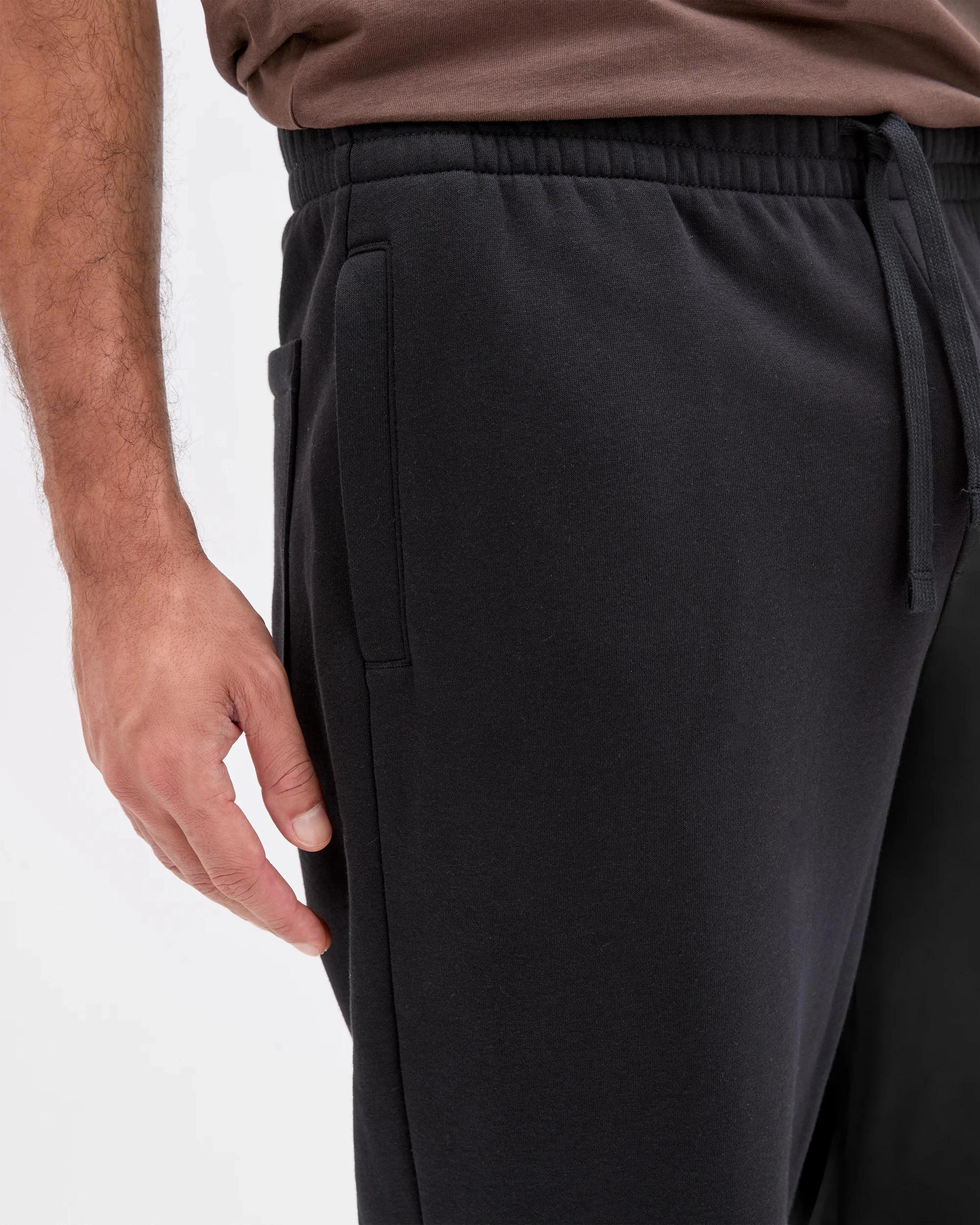 5 Target Man Australian Cotton Blend Uncuffed Trackpants BLACK, 5 of 5