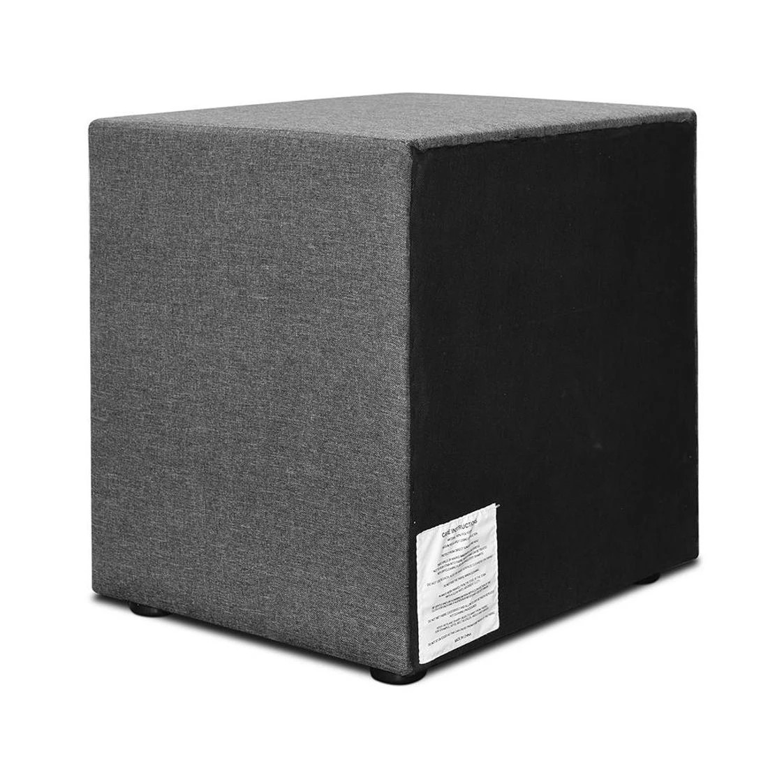 10 Artiss Bedside Table 2 Drawers Fabric - Grey, 10 of 10