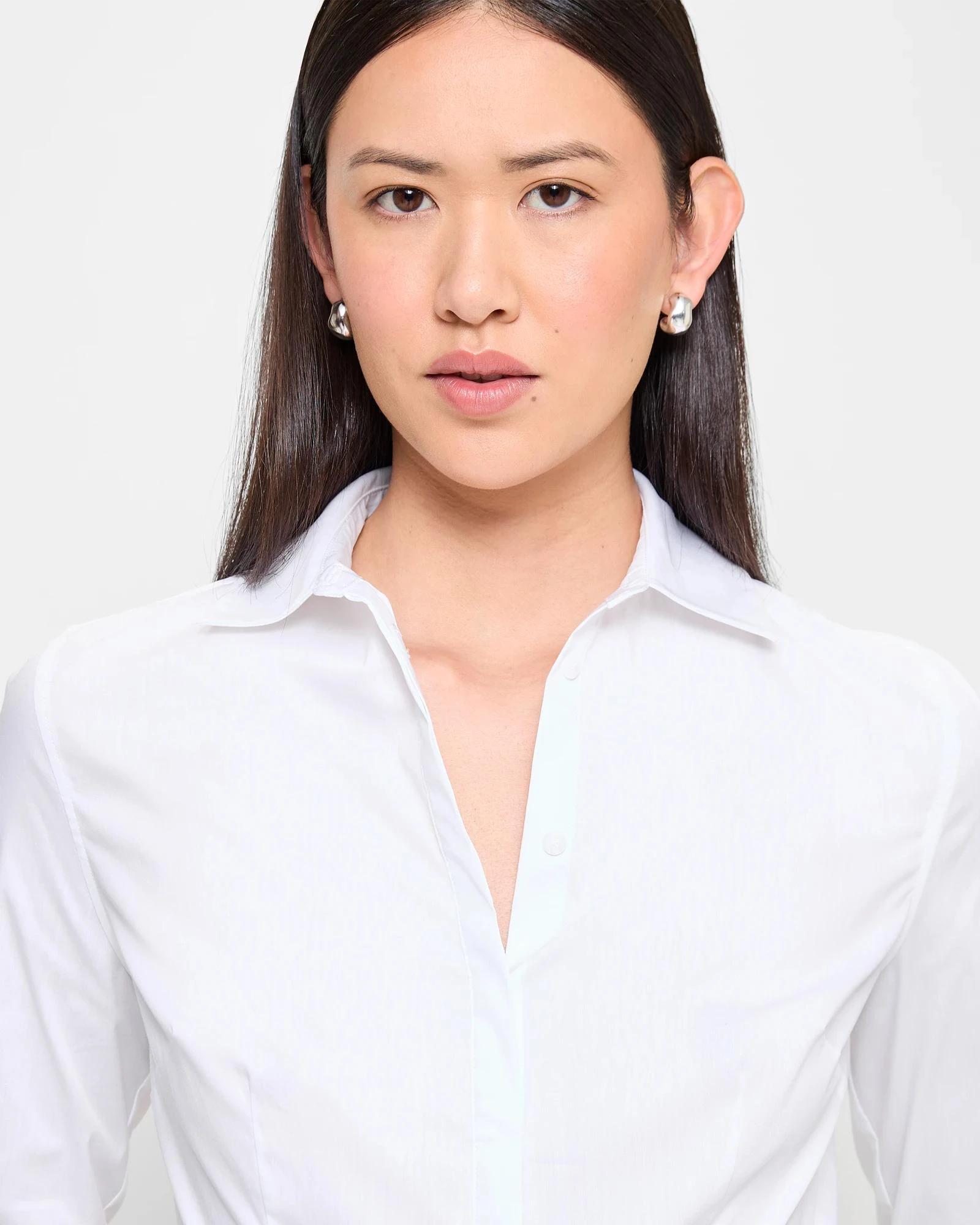 5 Long Sleeve Fitted Shirt - Preview WHITE, 5 of 5