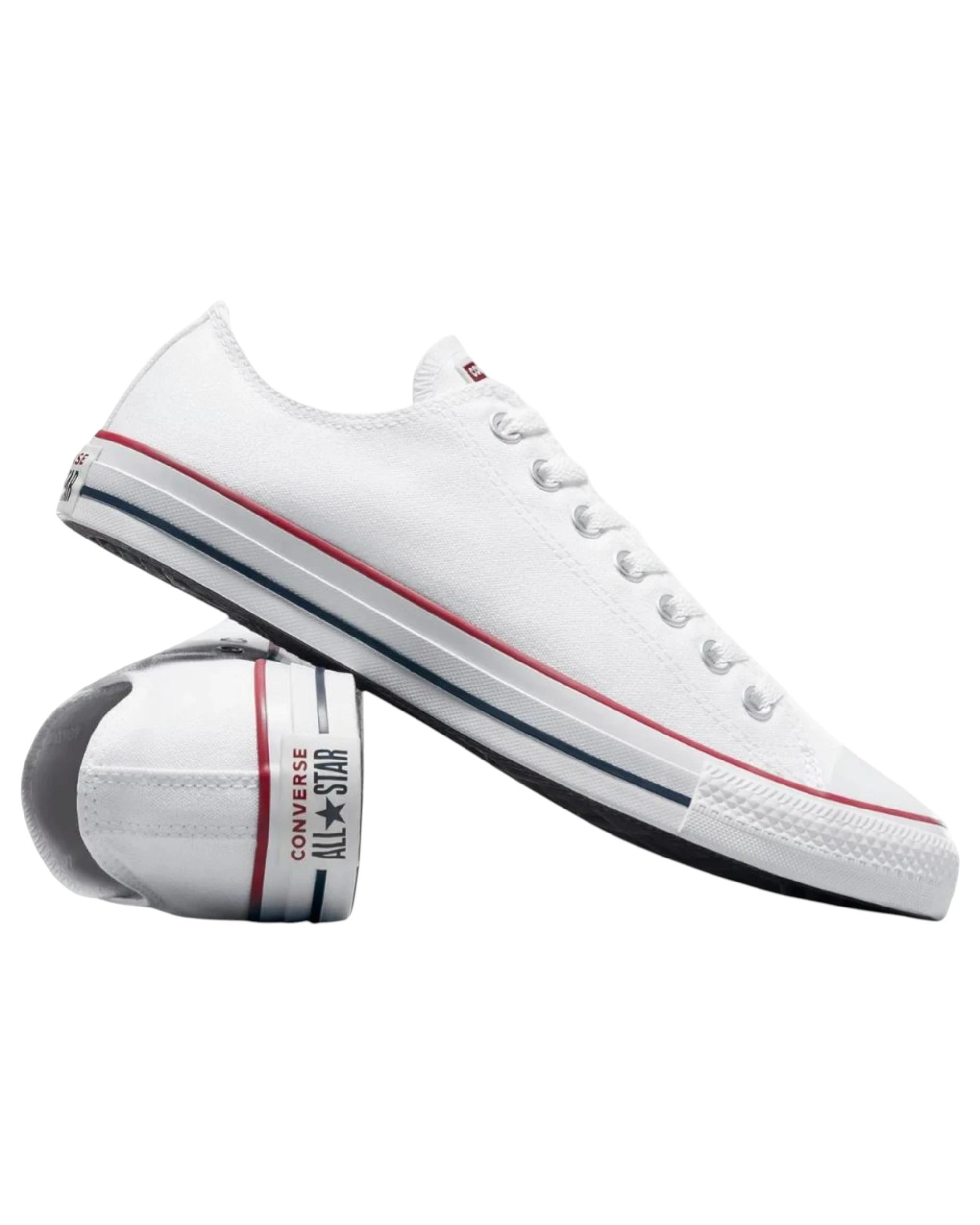3 Converse Unisex Chuck Taylor All Star Classic Low Top Canvas Shoes OPTICAL WHITE, 3 of 10