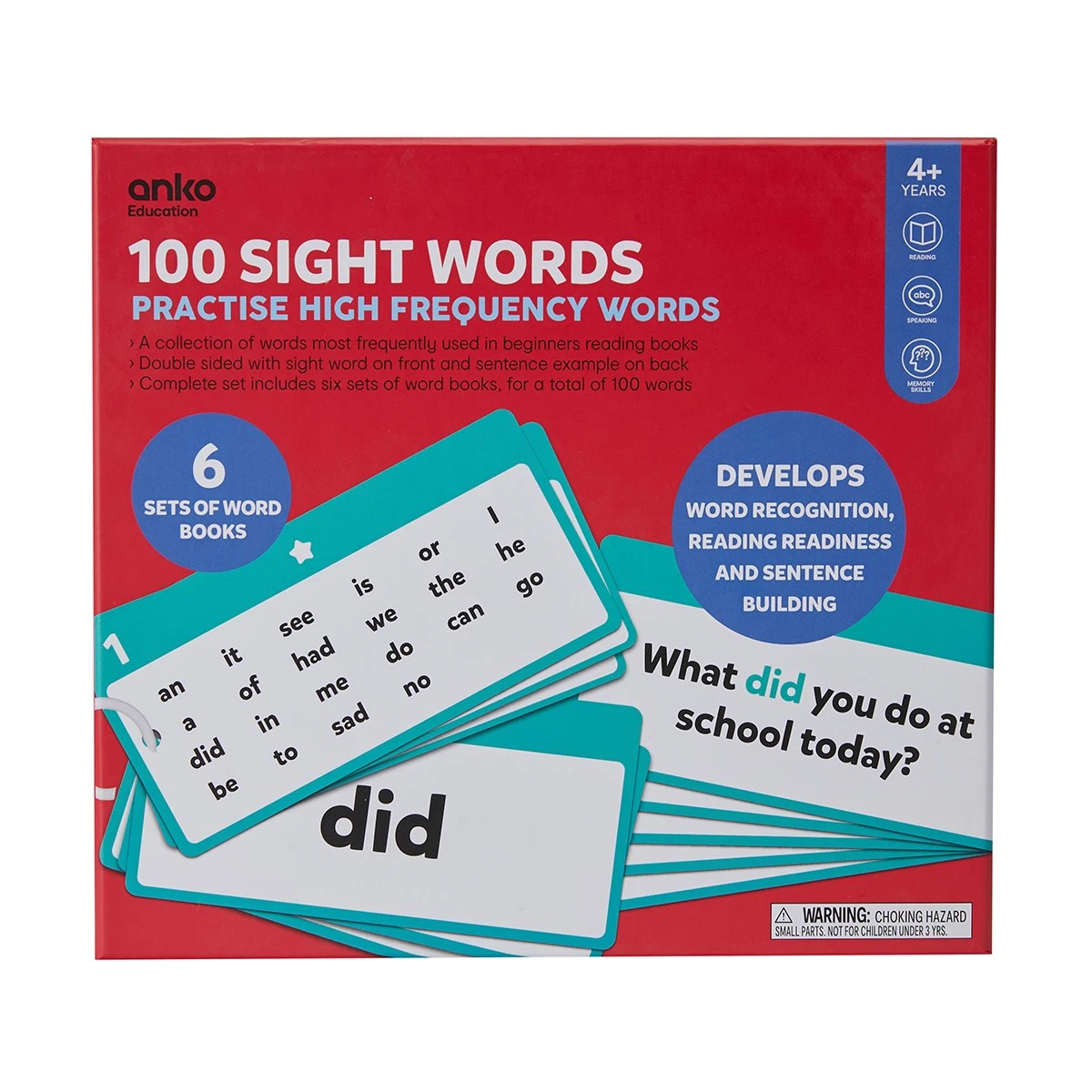 1 100 Sight Words, 1 of 6