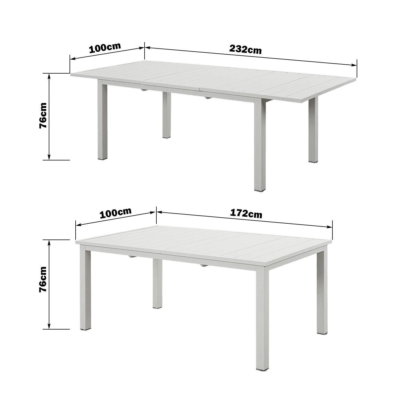 8 Moda Living Mornington 9-Piece White Outdoor Dining Set with Fraser Chairs - White, 8 of 10