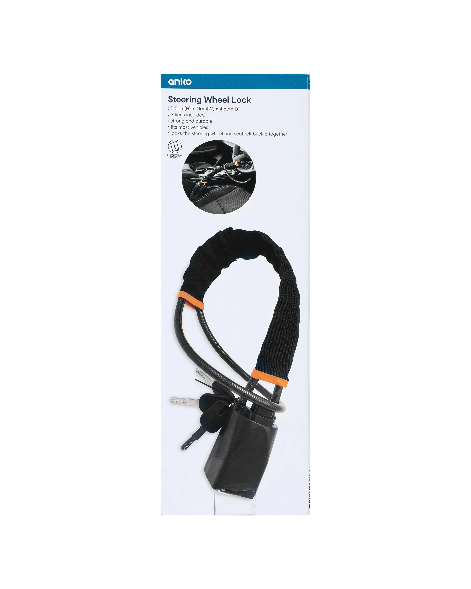 6 Steering Wheel Lock, 6 of 6