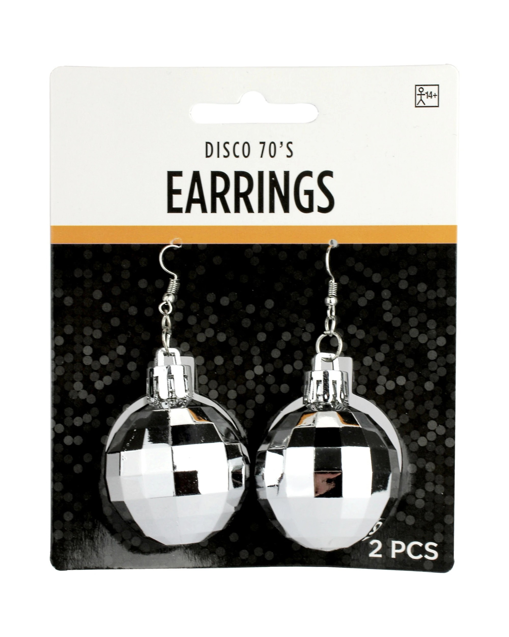 2 Amscan Inc. Disco Ball Earrings 1 Set - One Size - Silver, 2 of 2