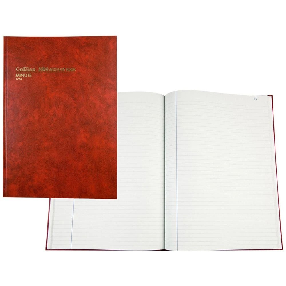 1 Collins Debden 3880 A4 Account Book Minute, 1 of 2