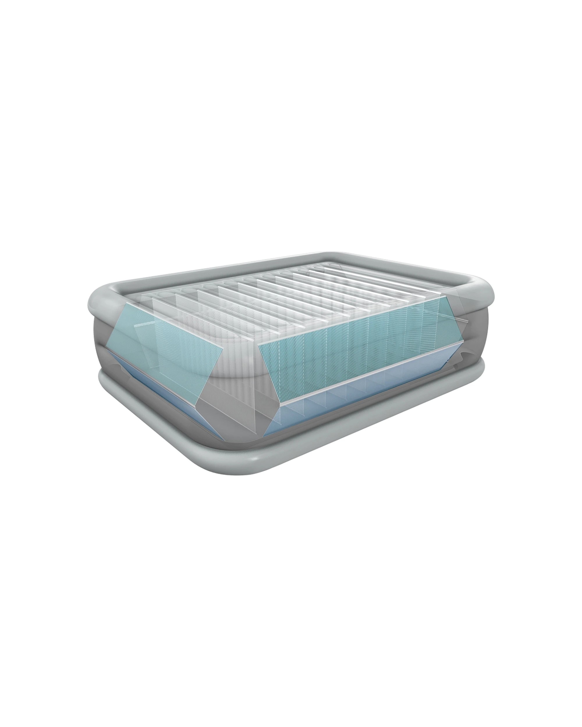 3 INTEX Comfort-Plush Inflatable Airbed Fiber-Tech Rapid Inflation - Queen Bed - Multi, 3 of 6