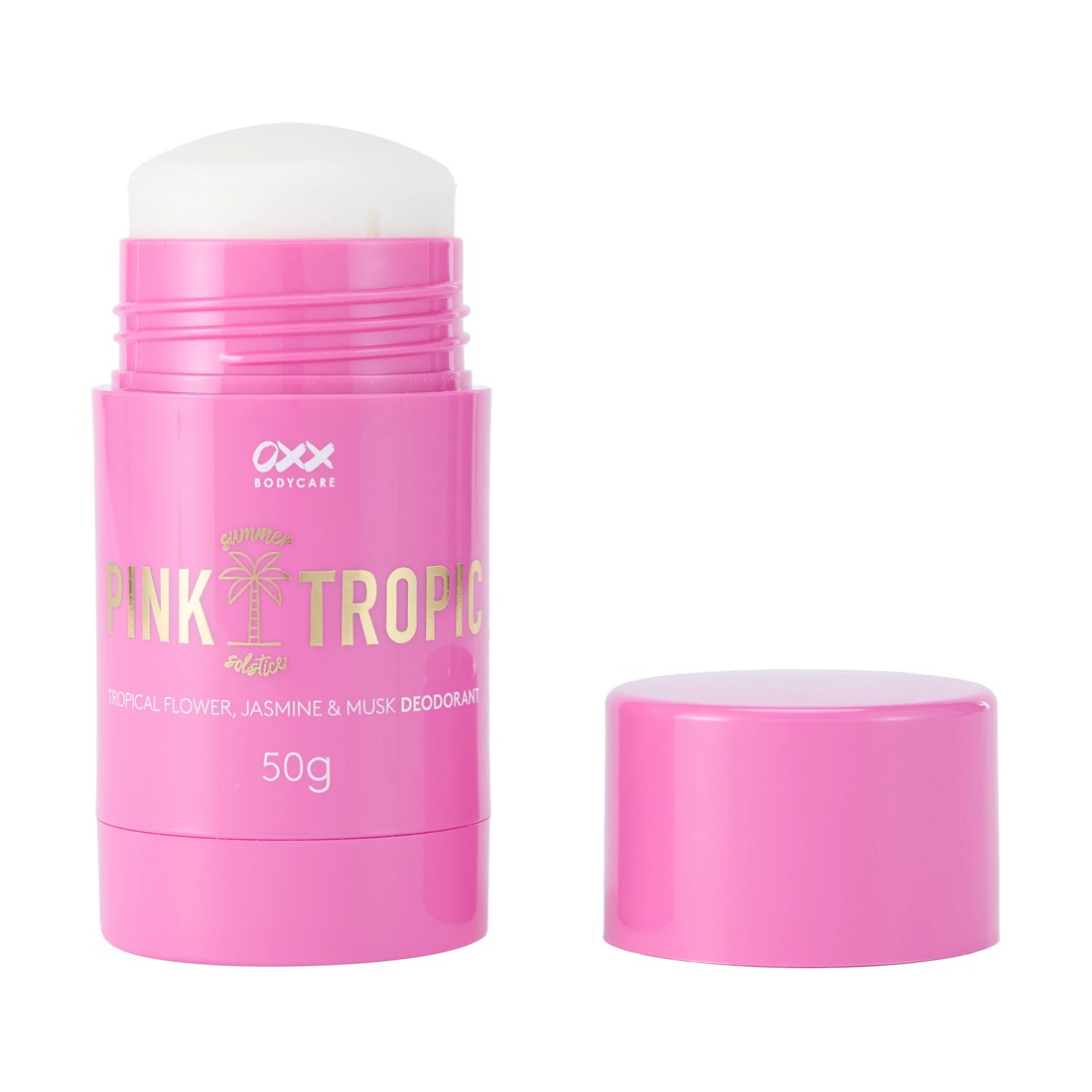 3 OXX Bodycare Pink Tropic Summer Solstice Deodorant 50g - Tropical Flower, Jasmine and Musk Scent, 3 of 5
