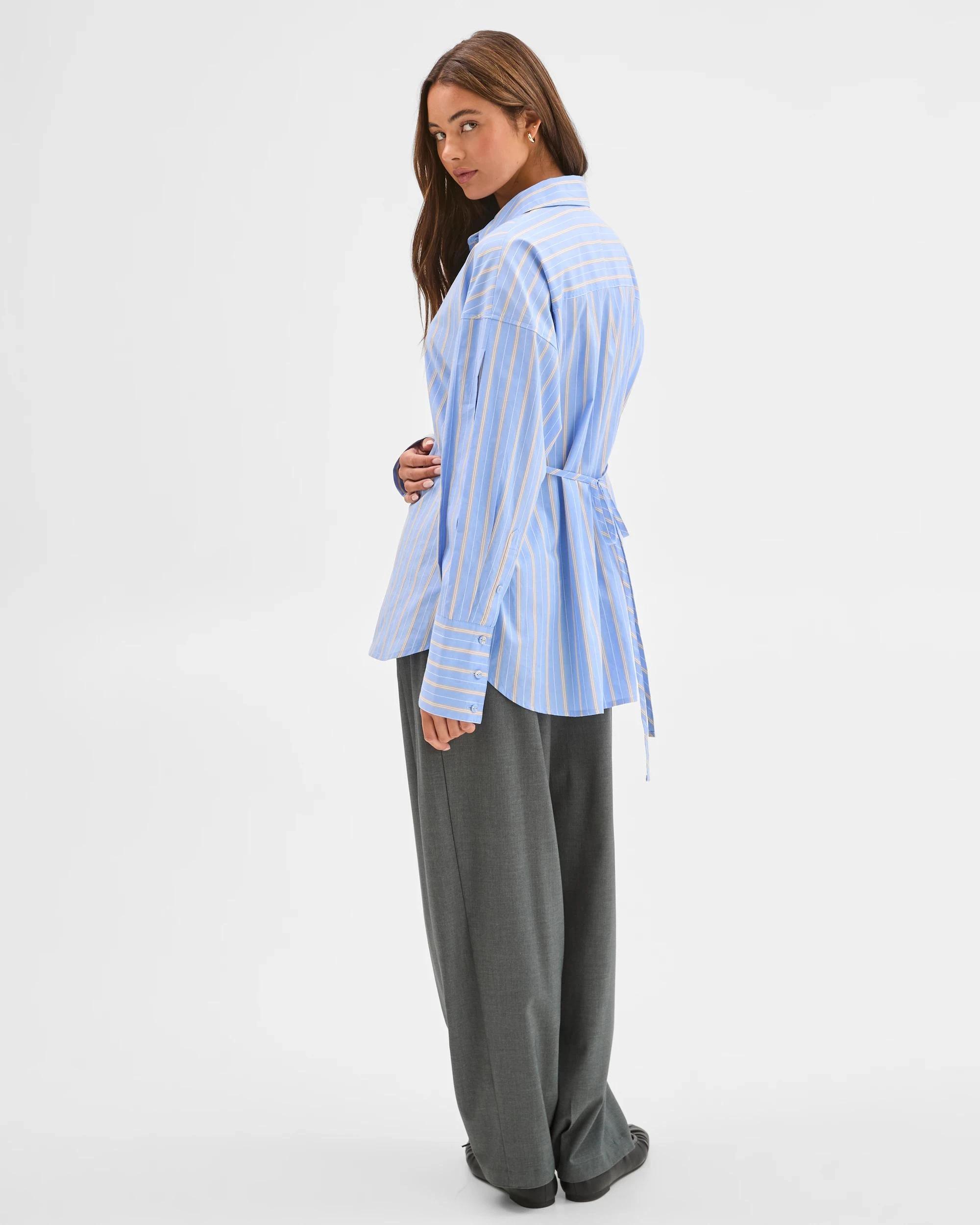4 Lily Loves Australian Cotton Tie Detail Shirt , 4 of 7