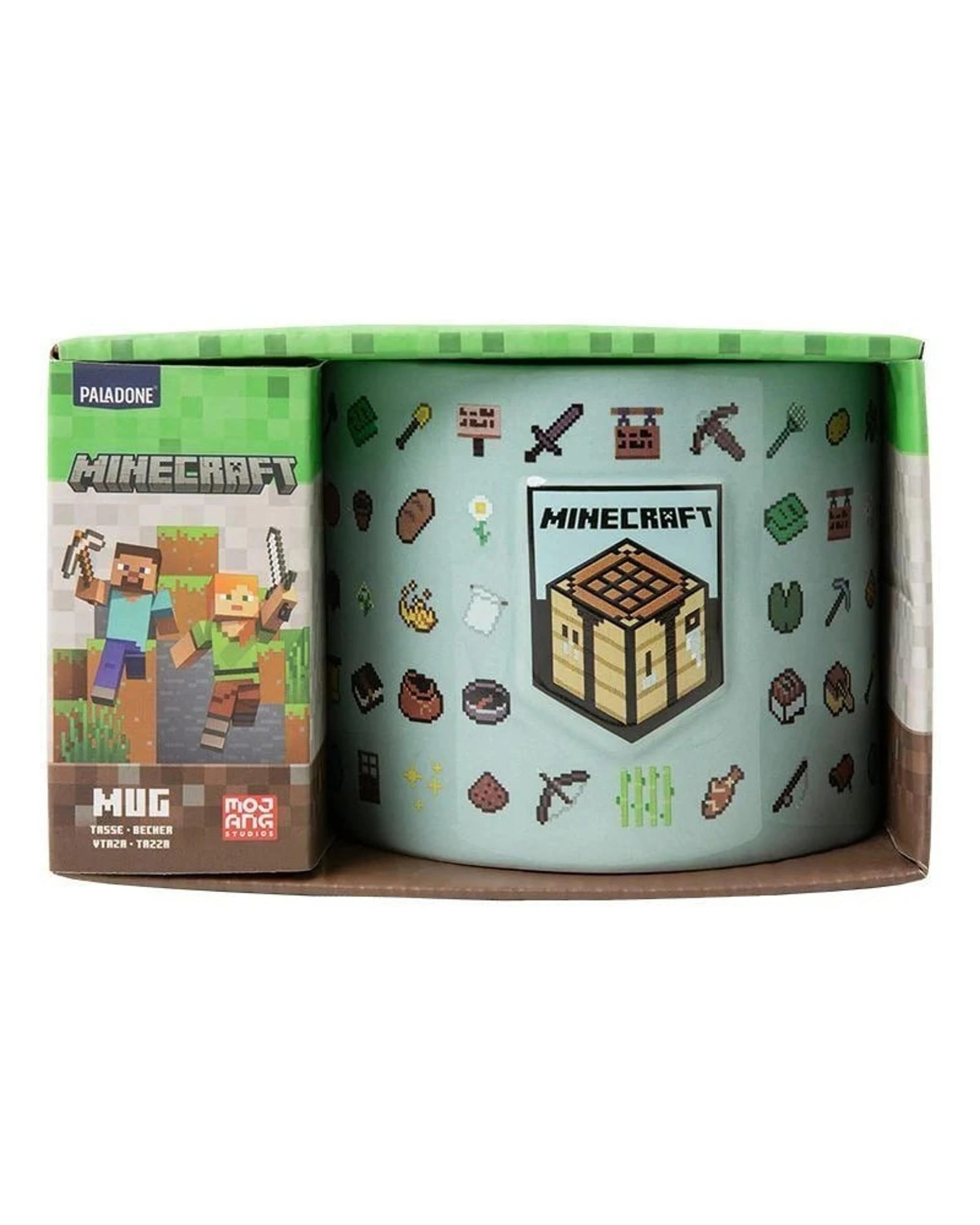 1 Paladone Minecraft Embossed Mug - Blue, 1 of 4