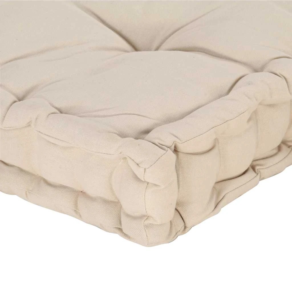5 vidaXL Pallet Floor Cushion Cotton - Beige, 5 of 6