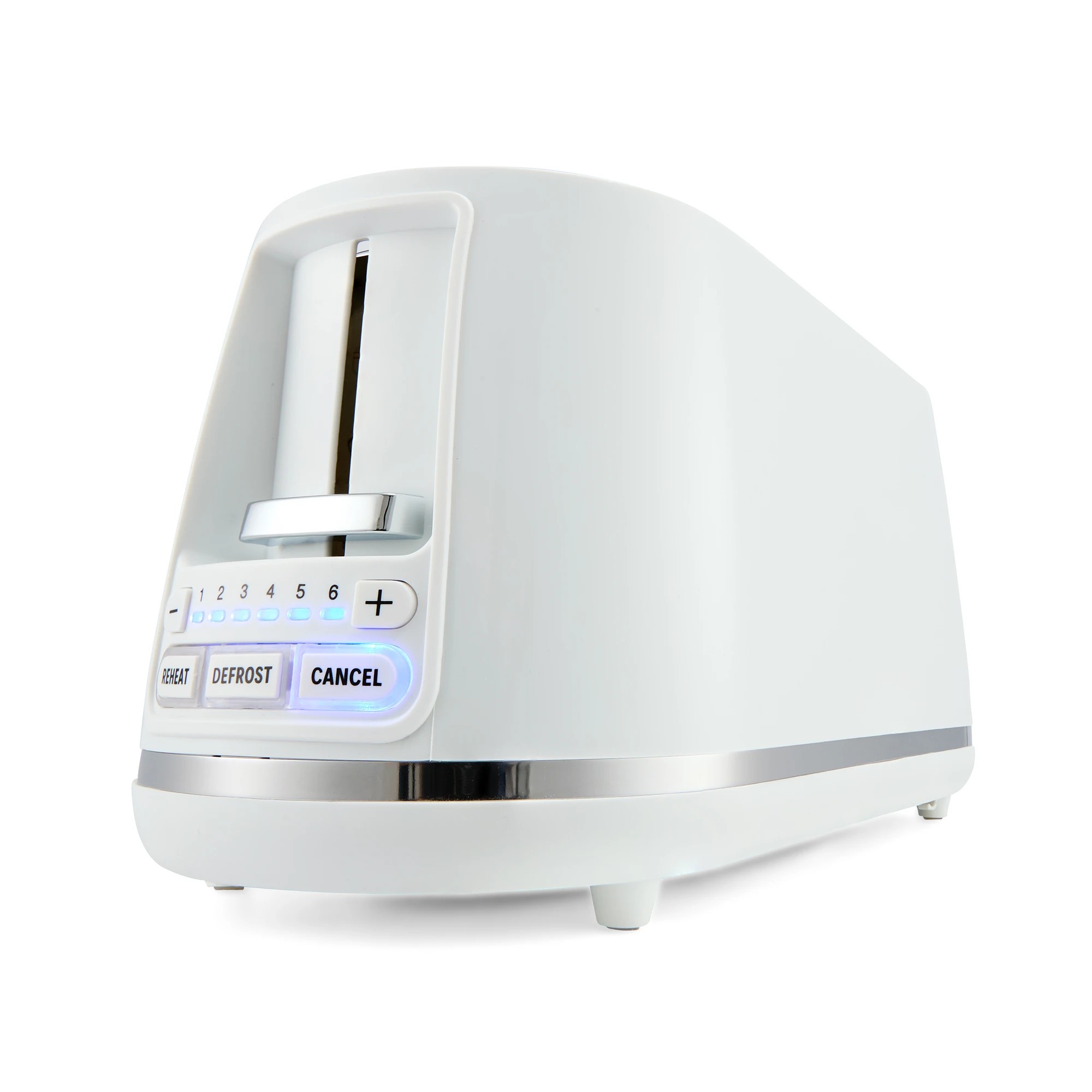 2 4 Slice Long Slot Toaster - White, 2 of 8