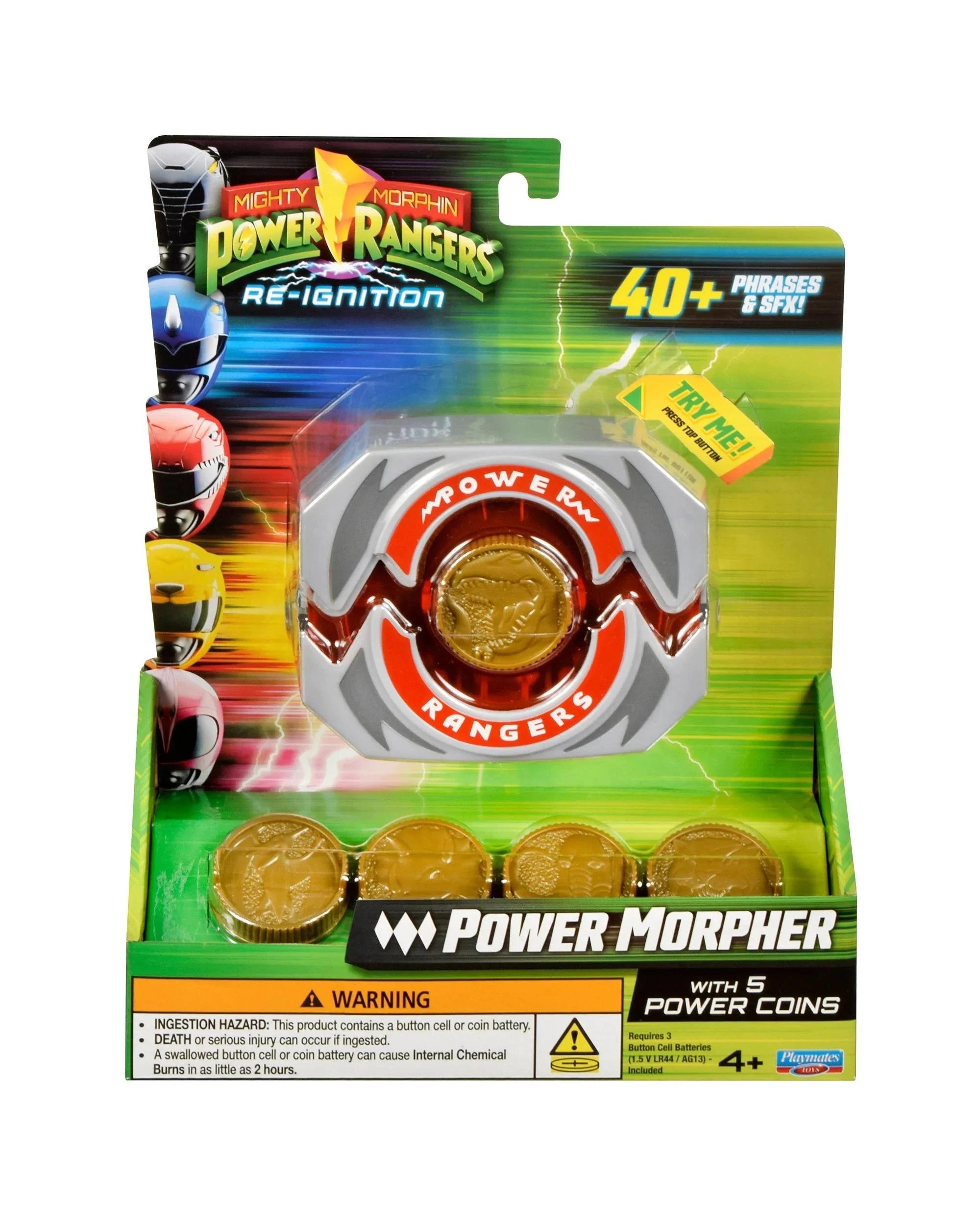 1 Mighty Morphin Power Rangers Re-Ignition Power Morpher Deluxe Buckle with Power Coins, 1 of 4