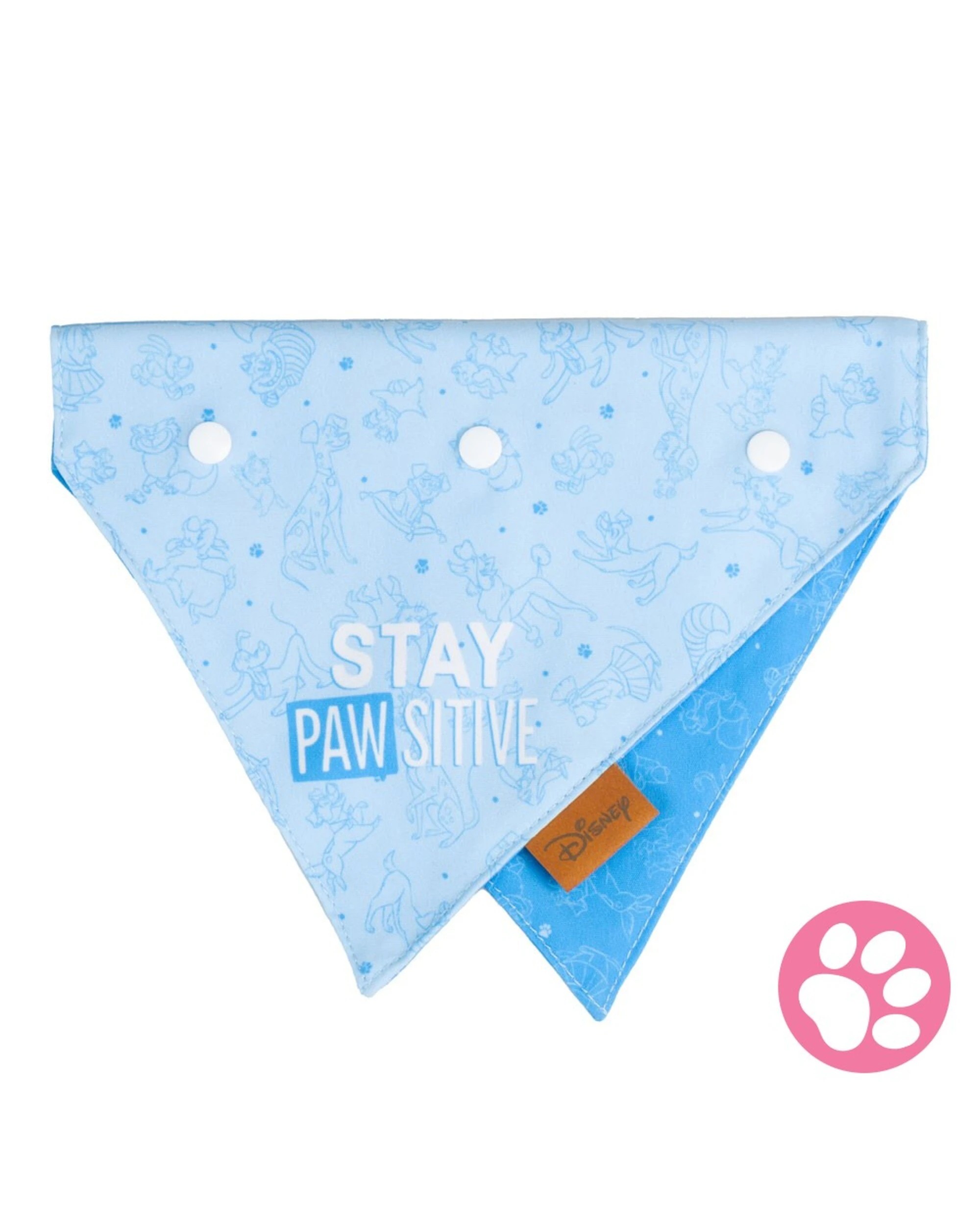 1 Disney - The Cats & Dogs of Disney Bandana - Small/Medium - Blue, 1 of 4