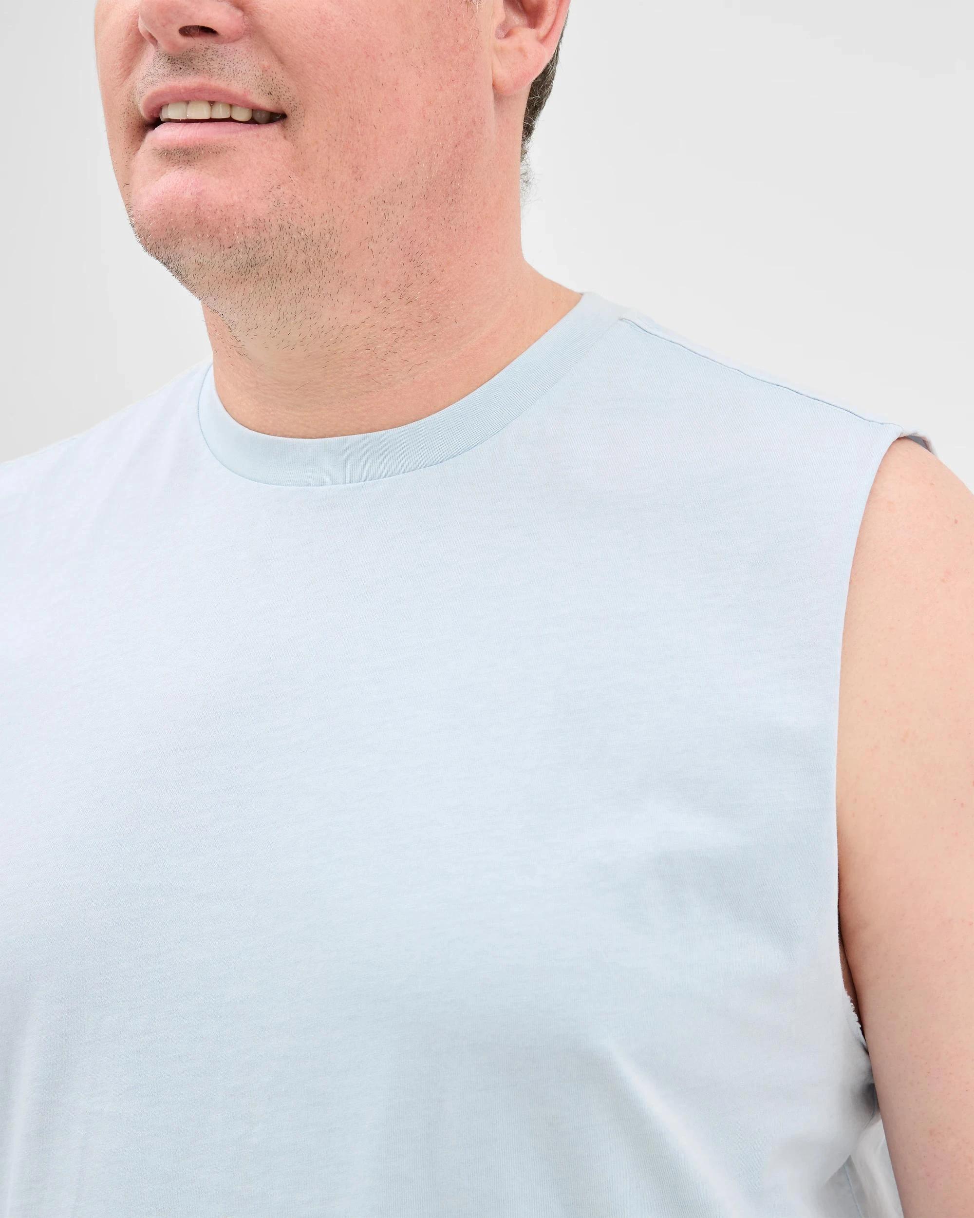 5 Target Plus Size Australian Cotton Plain Tank Top LIGHT BLUE, 5 of 5