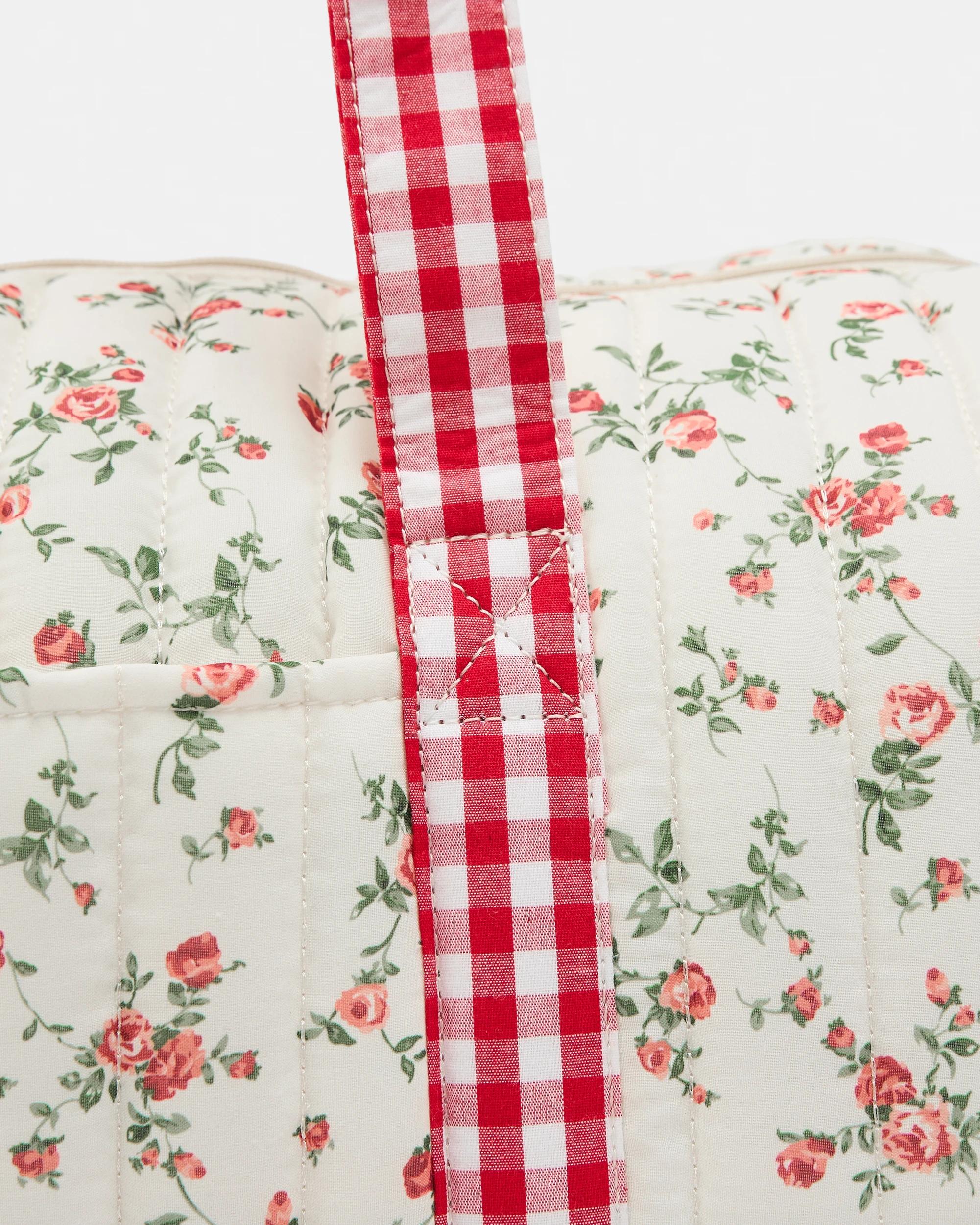 5 Quilted Weekender Bag Trail Flrl, 5 of 8
