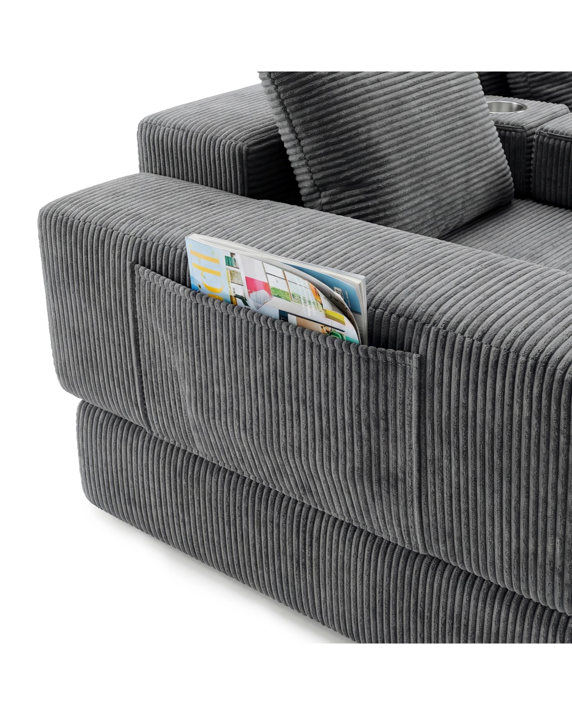 6 Advwin Folding Sofa Bed 2 in 1 Convertible Floor Loveseat, 6 of 7