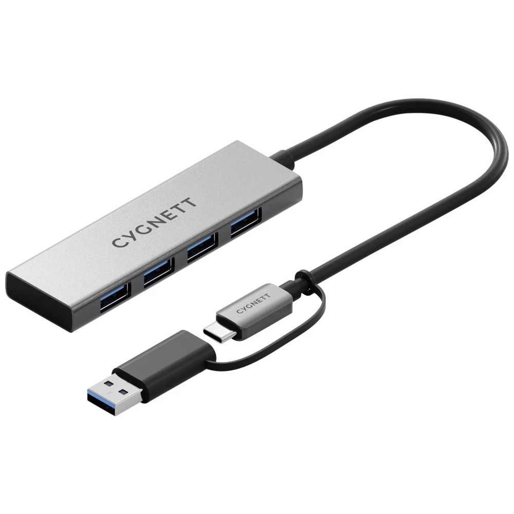 1 Cygnett 4-in-1 USB-C to USB-A Hub, 1 of 4