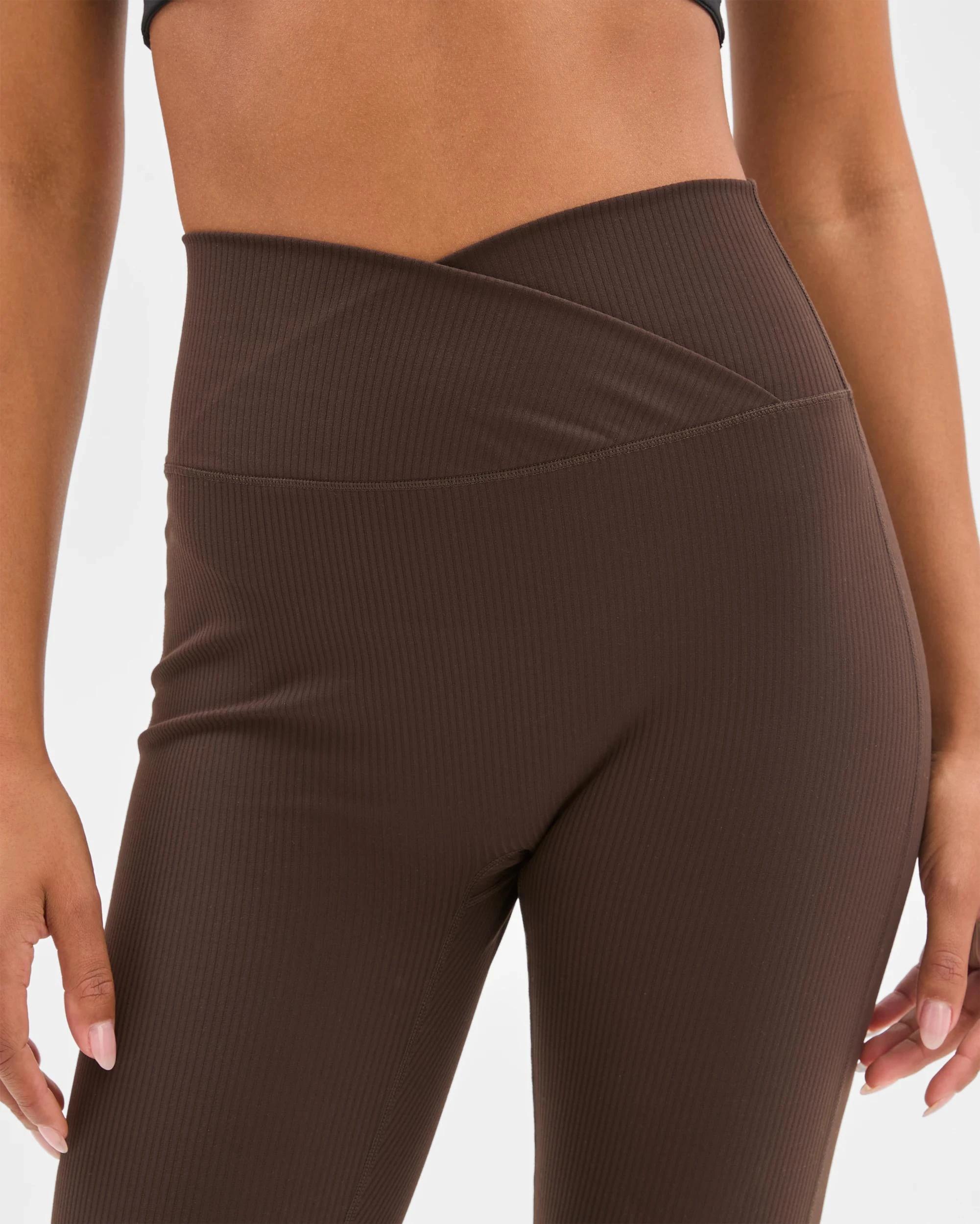 5 Target Active Studio Soft Rib Flare Pants COCOA BROWN, 5 of 5