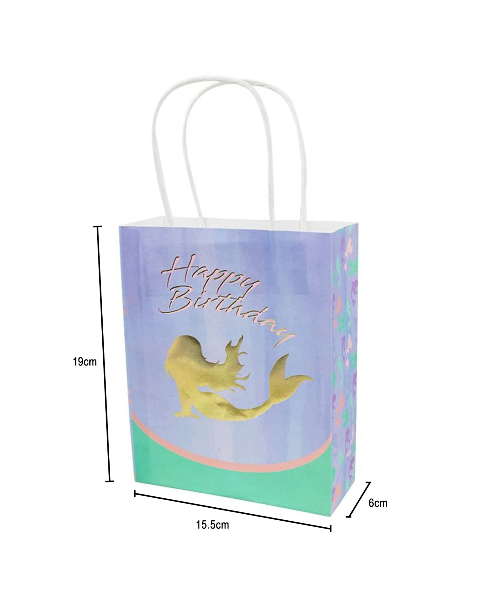 2 Partyrama Mermaid Dream Paper Gift Bags Pack of 8, 2 of 2