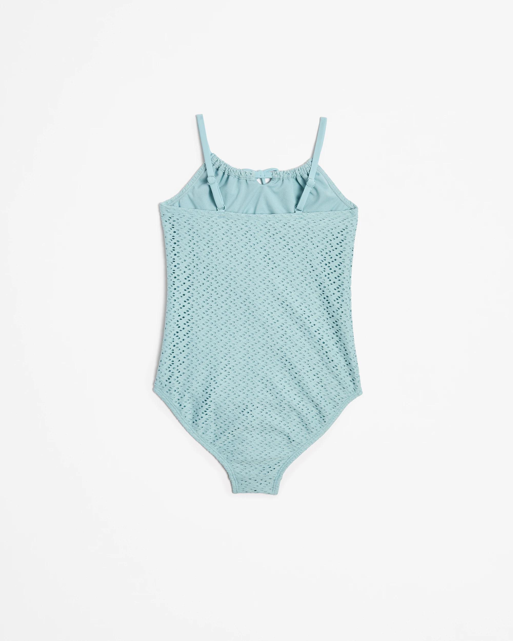 3 Target Crochet Textured Swim One Piece BLUE, 3 of 3