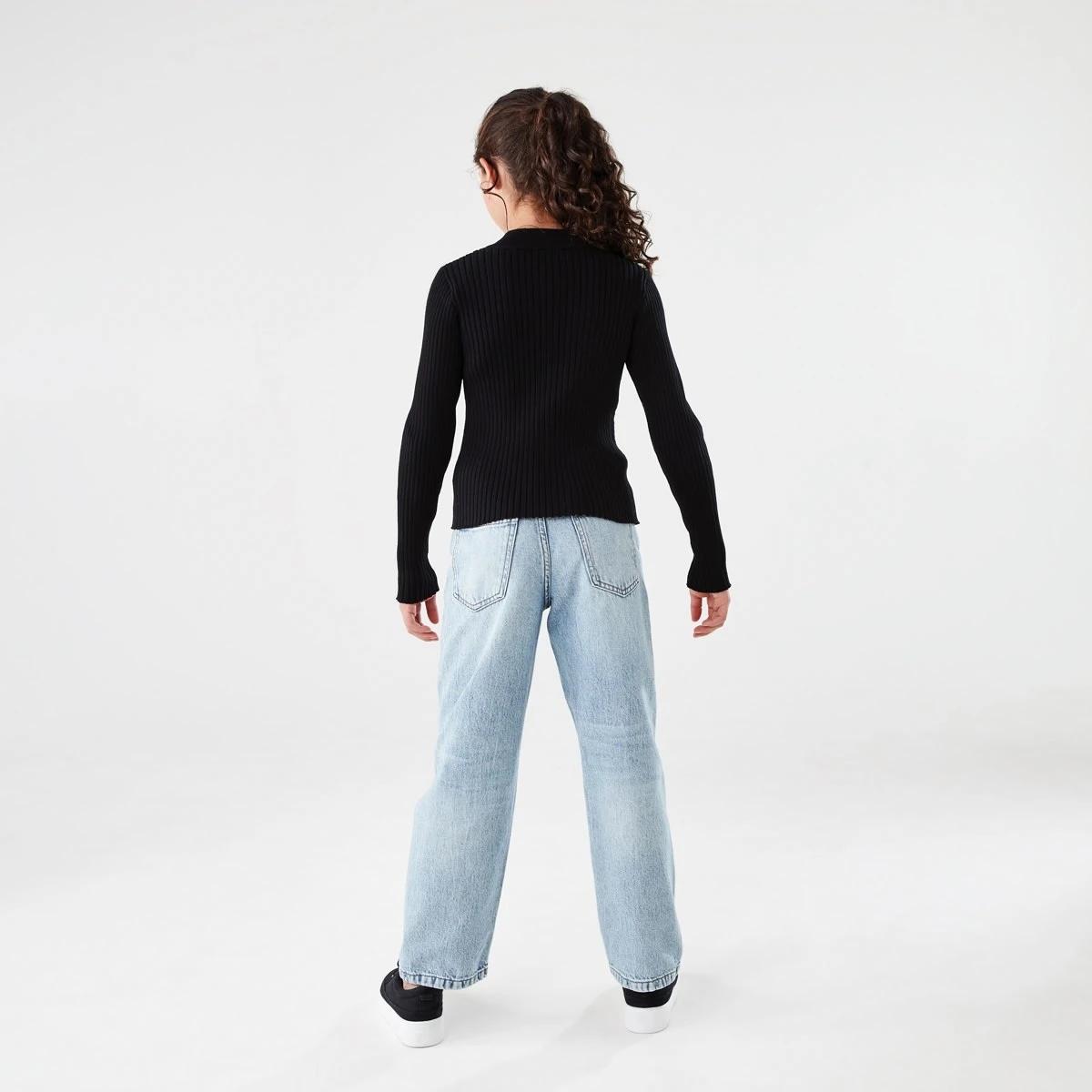 7 Rib Zip Through Cardigan BLACK, 7 of 7
