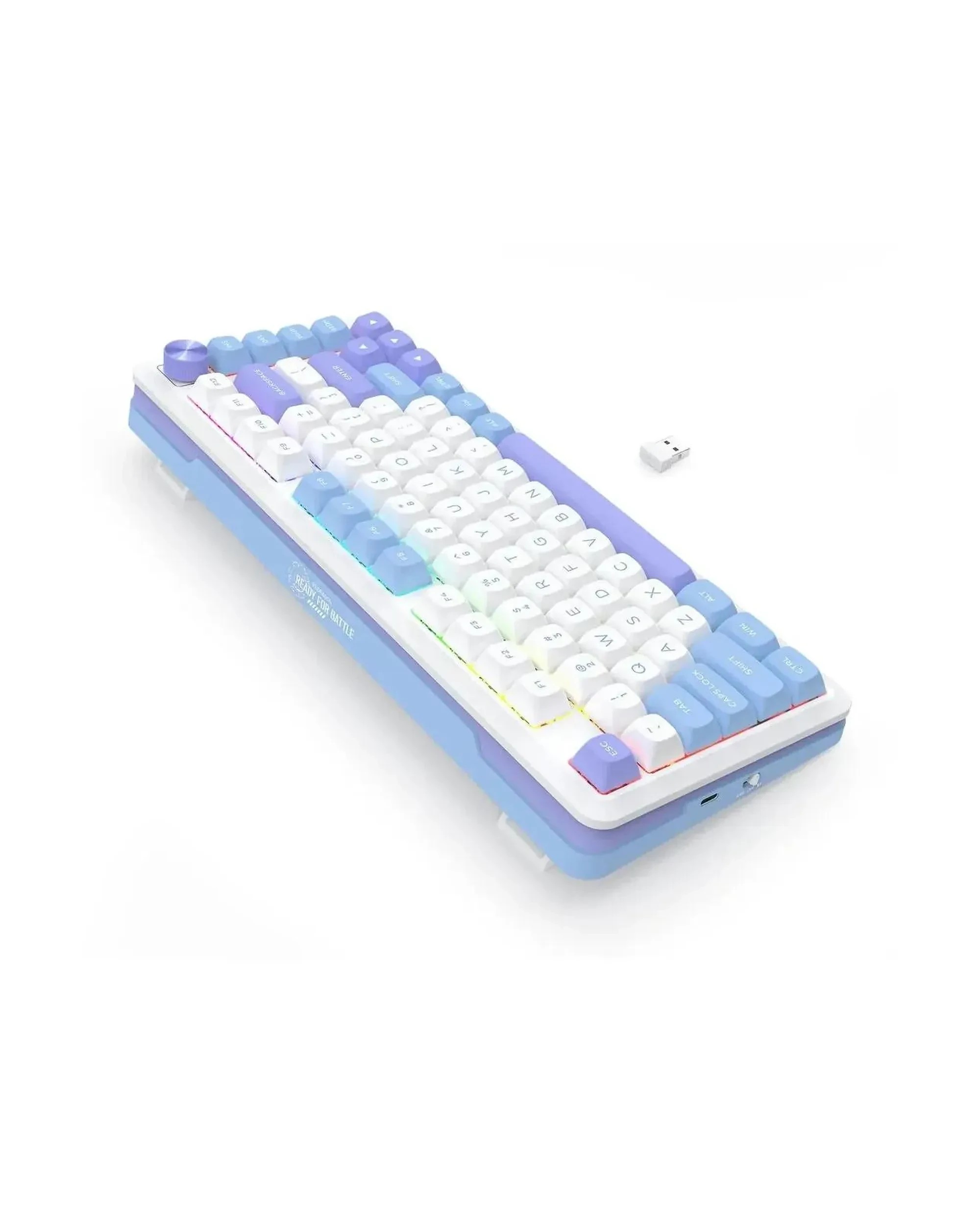 4 Redragon K681WBP RGB Pro Cyrus Purple 75% Gasket Wireless Mechanical Keyboard, 4 of 10