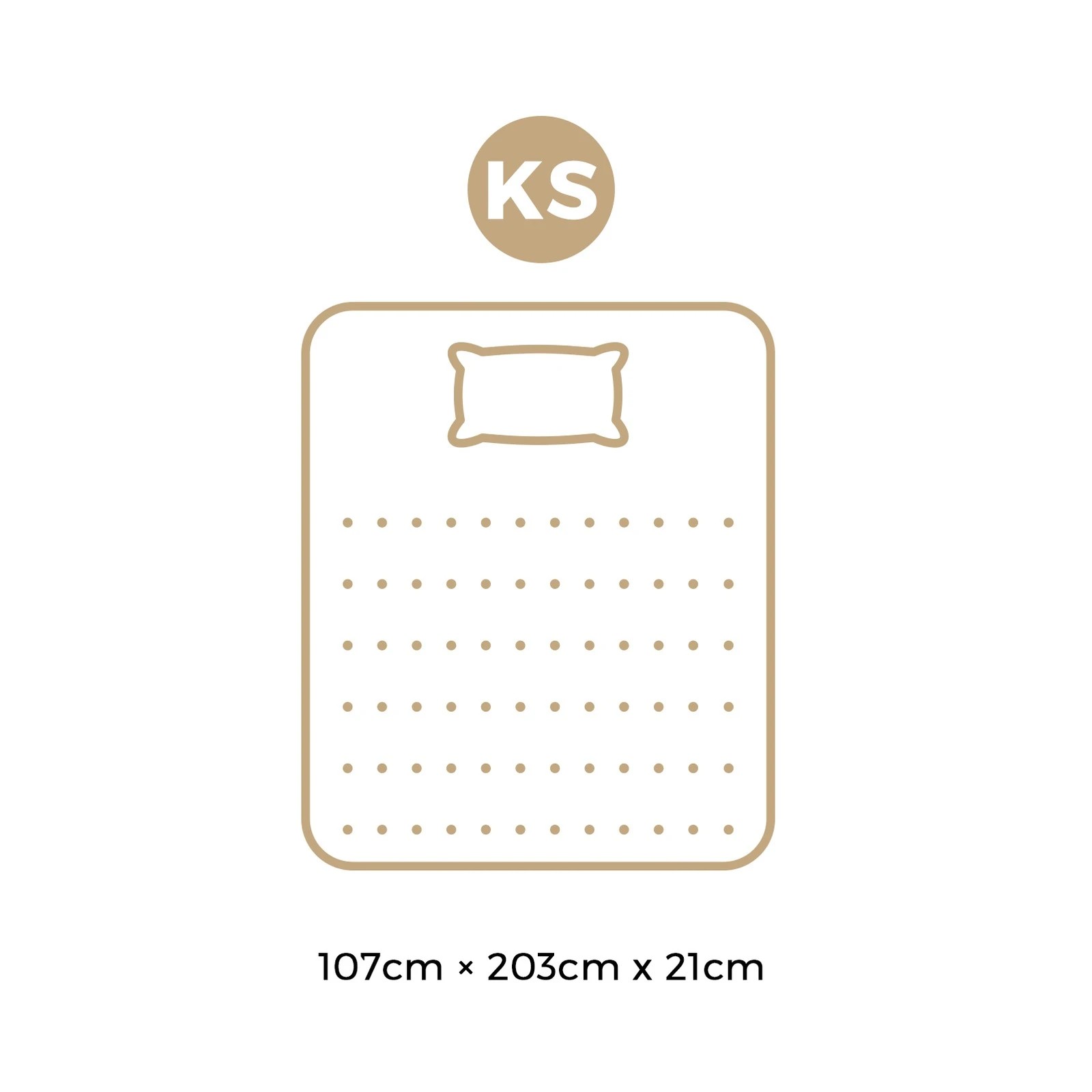 10 Bedra Bedding 21cm Mattress - King Single
 - Multi, 10 of 10