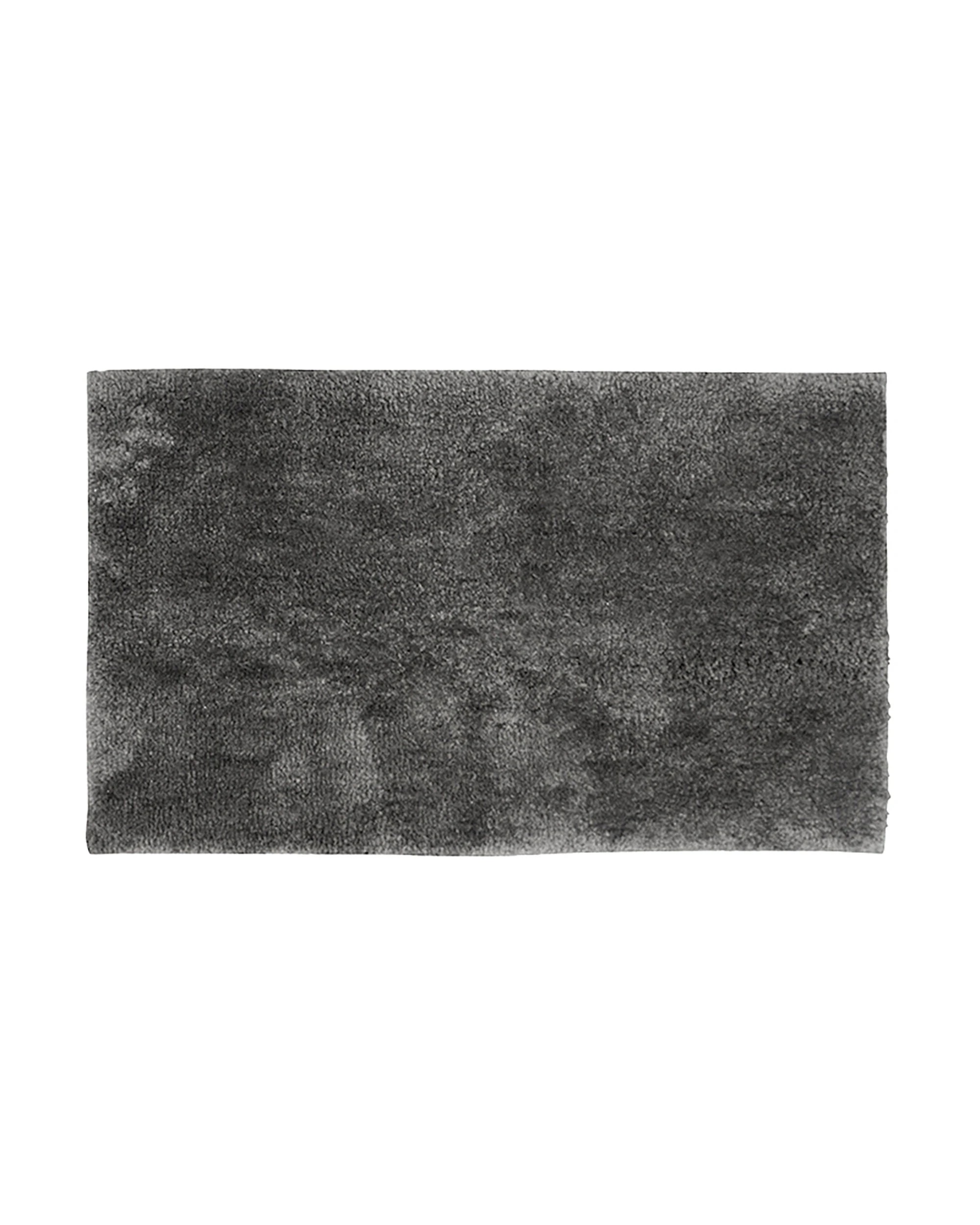 1 Bambury Microplush Large Bath Mat 50 X 80cm Pewter Woven Raised Pile
 - Grey, 1 of 3