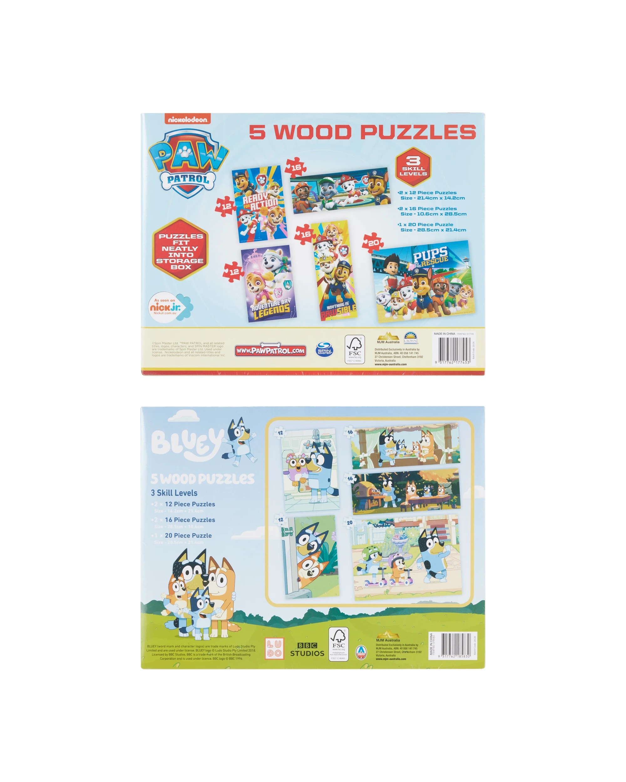 4 5 Pack Wood Puzzles - Assorted, 4 of 4