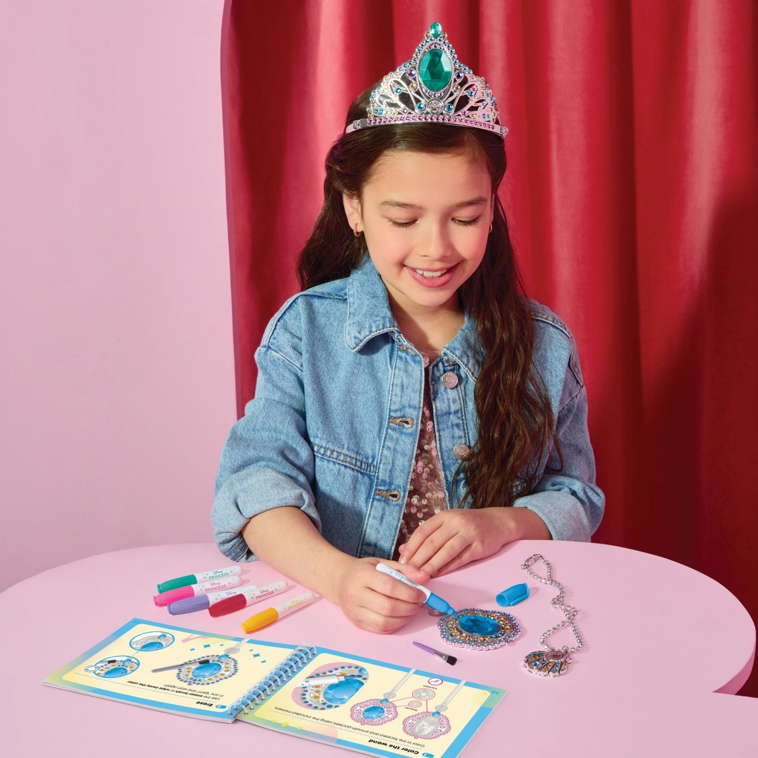 5 Make It Real Doodle Gems Disney Princess Book with Royal Accessories - Multi, 5 of 6