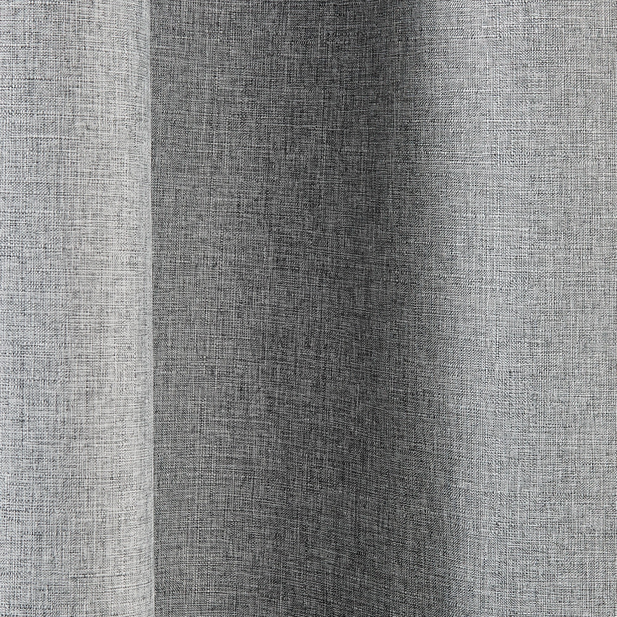 4 Monaco Eyelet Block Out Curtain - Grey - ​​​​​​​120cm x 213cm, 4 of 5