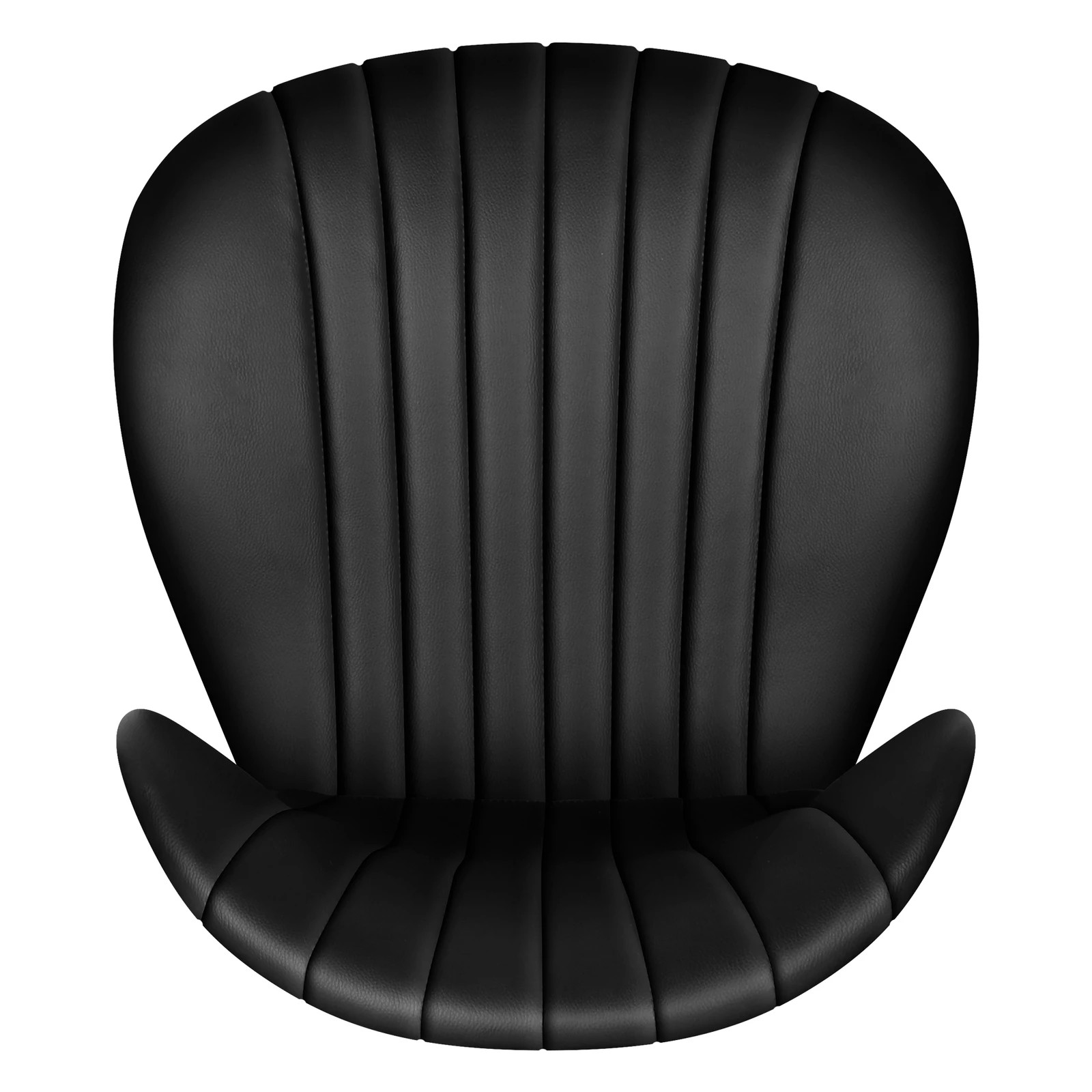 7 Alfordson 2x Bar Stools Gas Lift Leather Bar Chairs Kitchen Swivel Stella - Black, 7 of 10